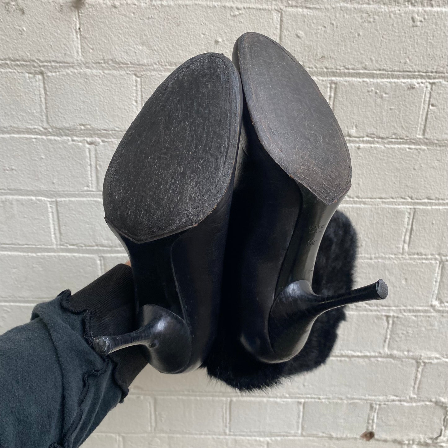 Gucci by Tom Ford Fur Detail Heeled Boot