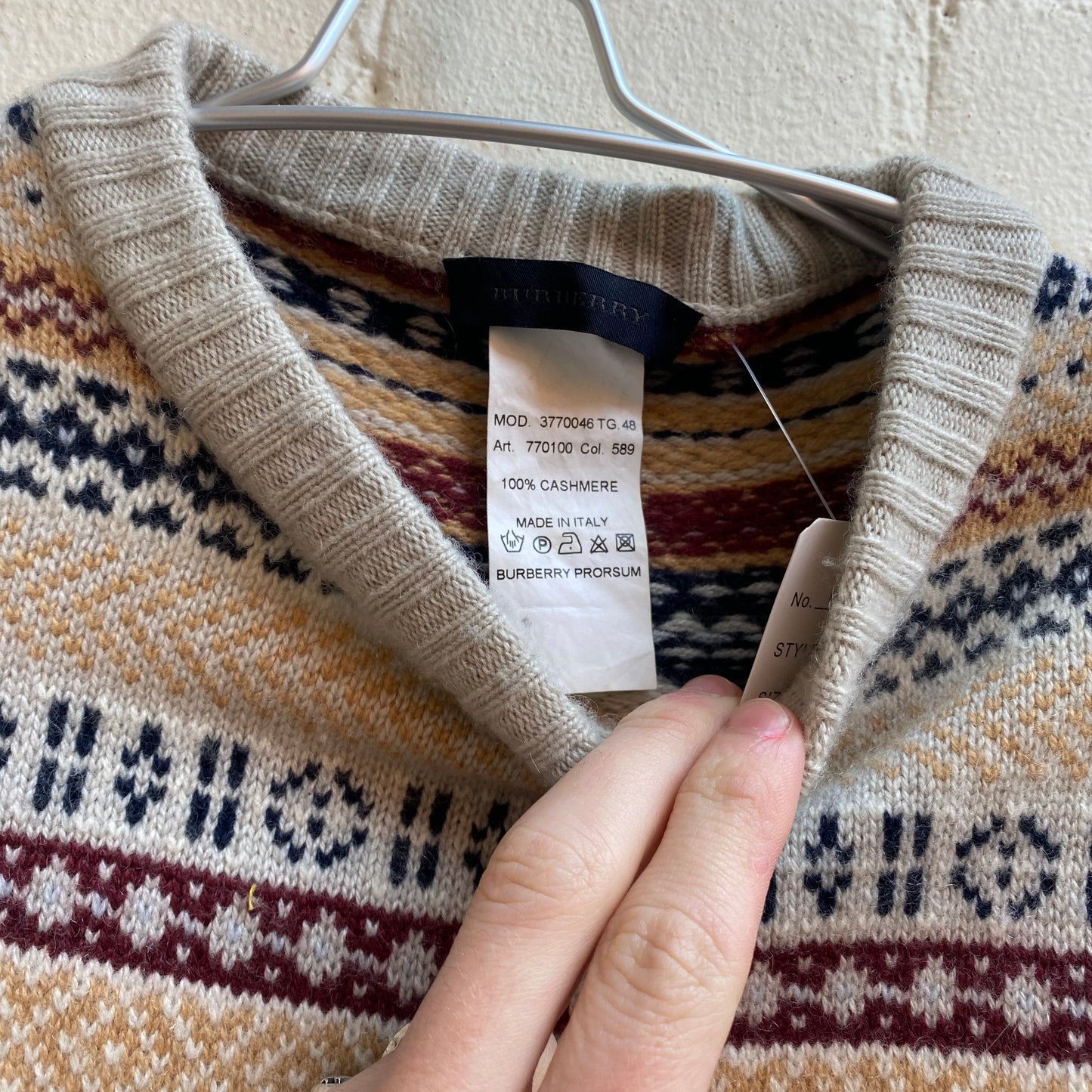 Burberry Prorsum ss2000 Cashmere Knit Vest