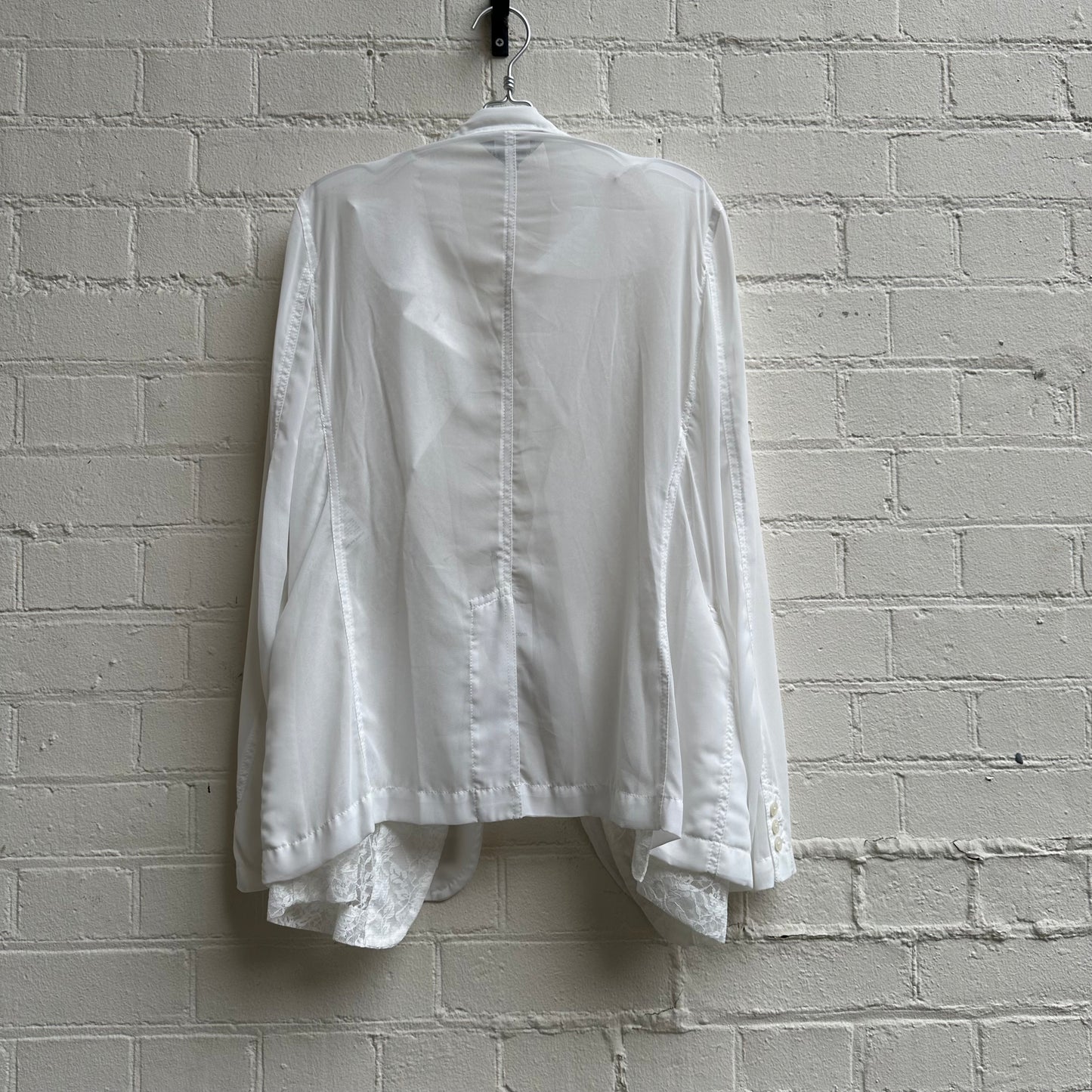 Comme des Garçons BLACK Sheer + Lace Blazer