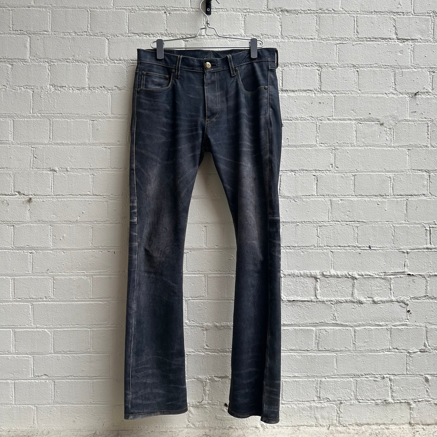 Obelisk Trompe L’œil Leather Trouser