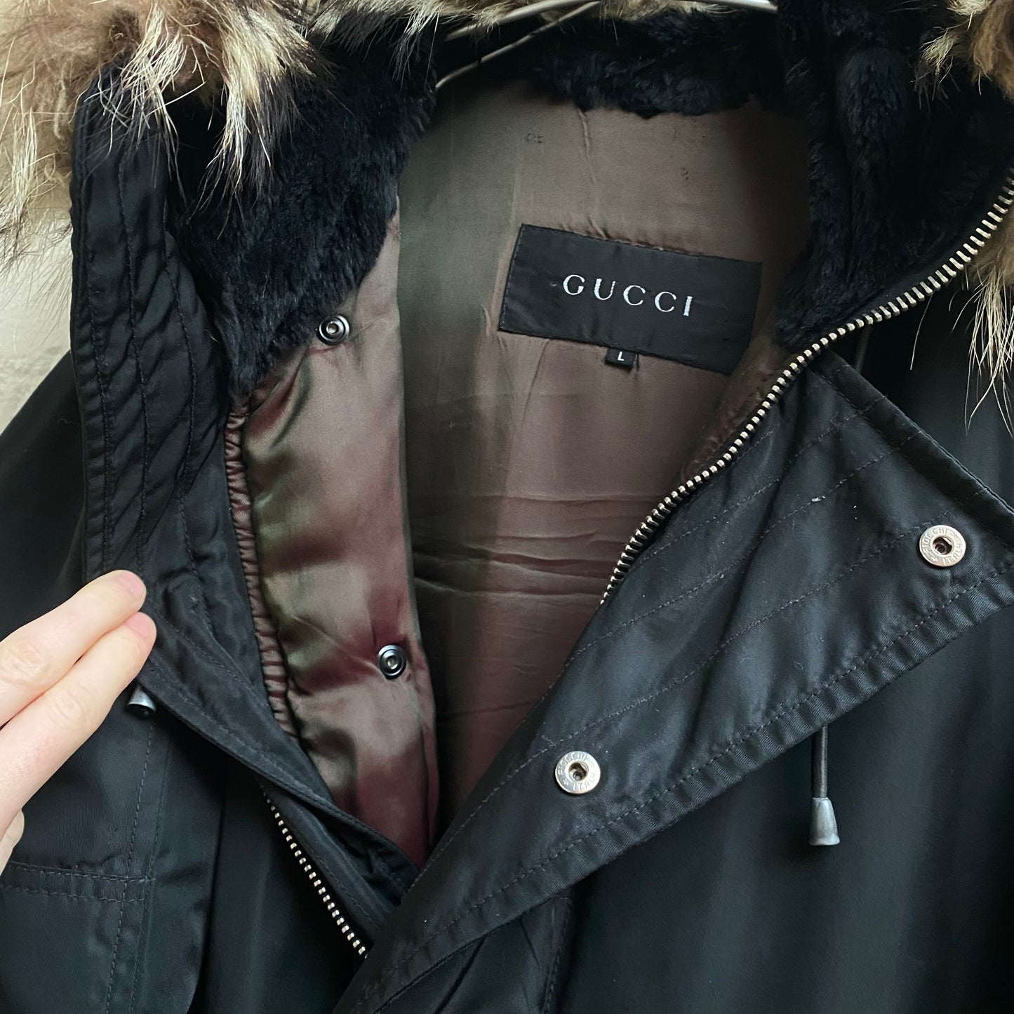 Gucci by Tom Ford aw1998 Fur Hooded Parka