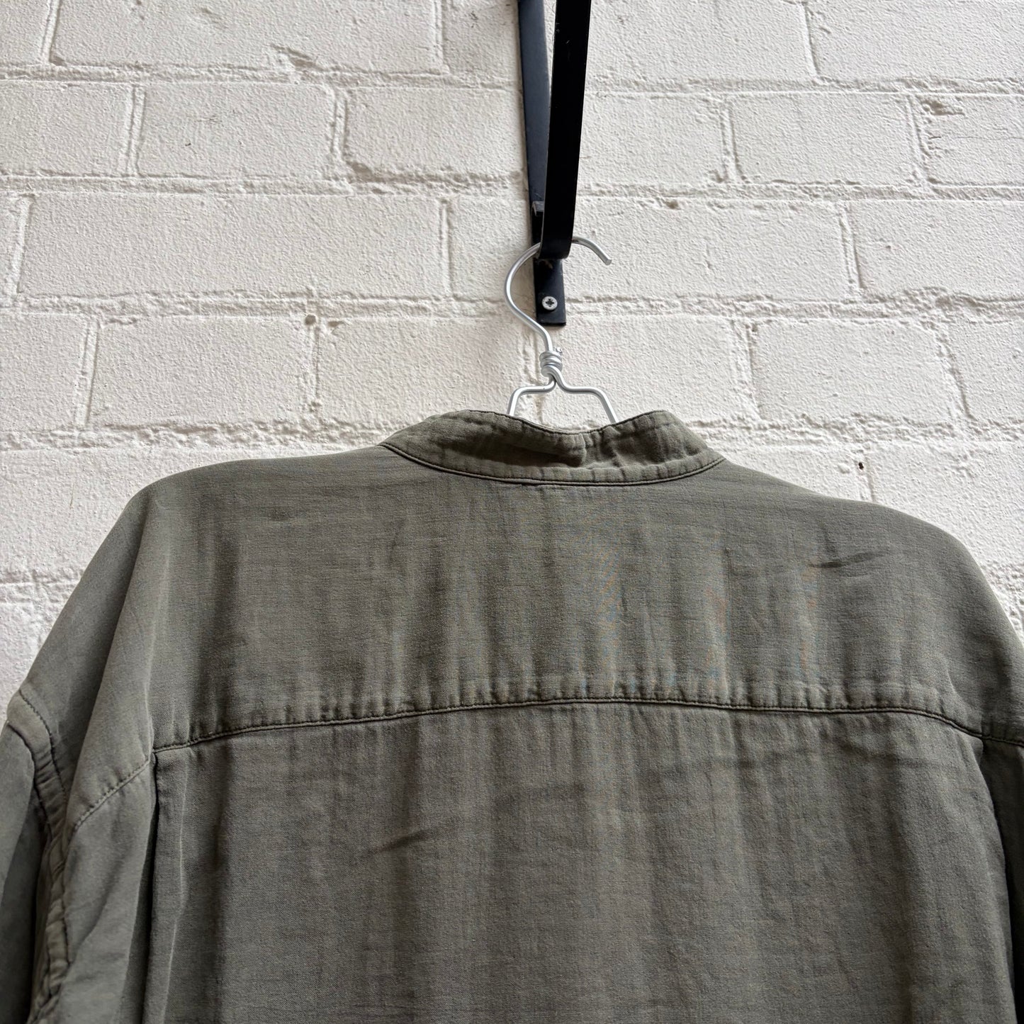 Issey Miyake Men Collarless Overshirt