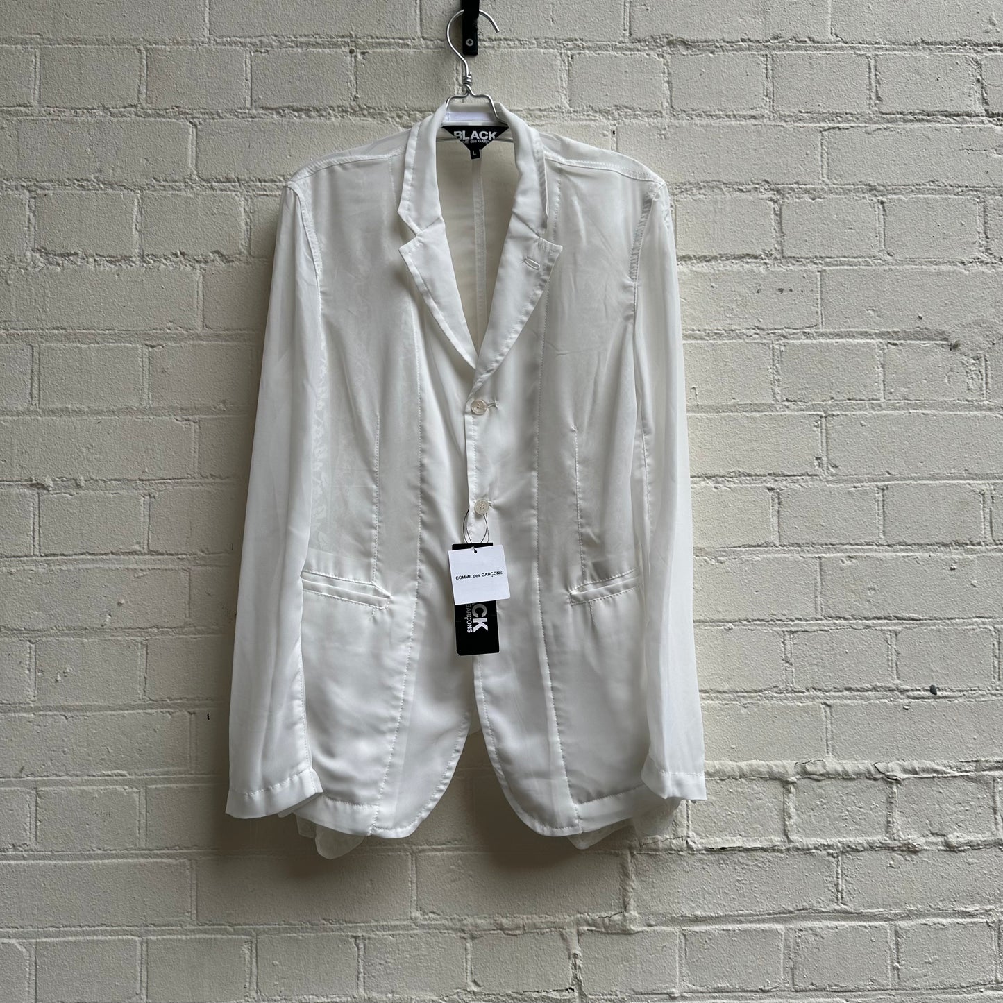 Comme des Garçons BLACK Sheer + Lace Blazer