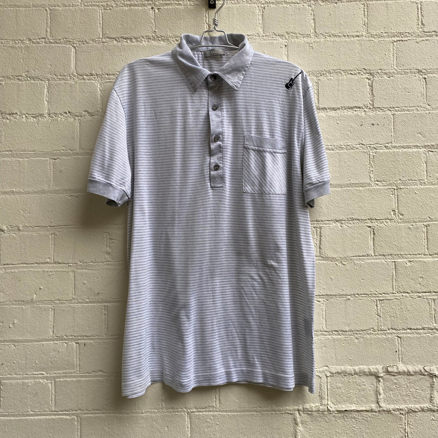 Dior Homme ss2005 Guitar Striped Polo Shirt
