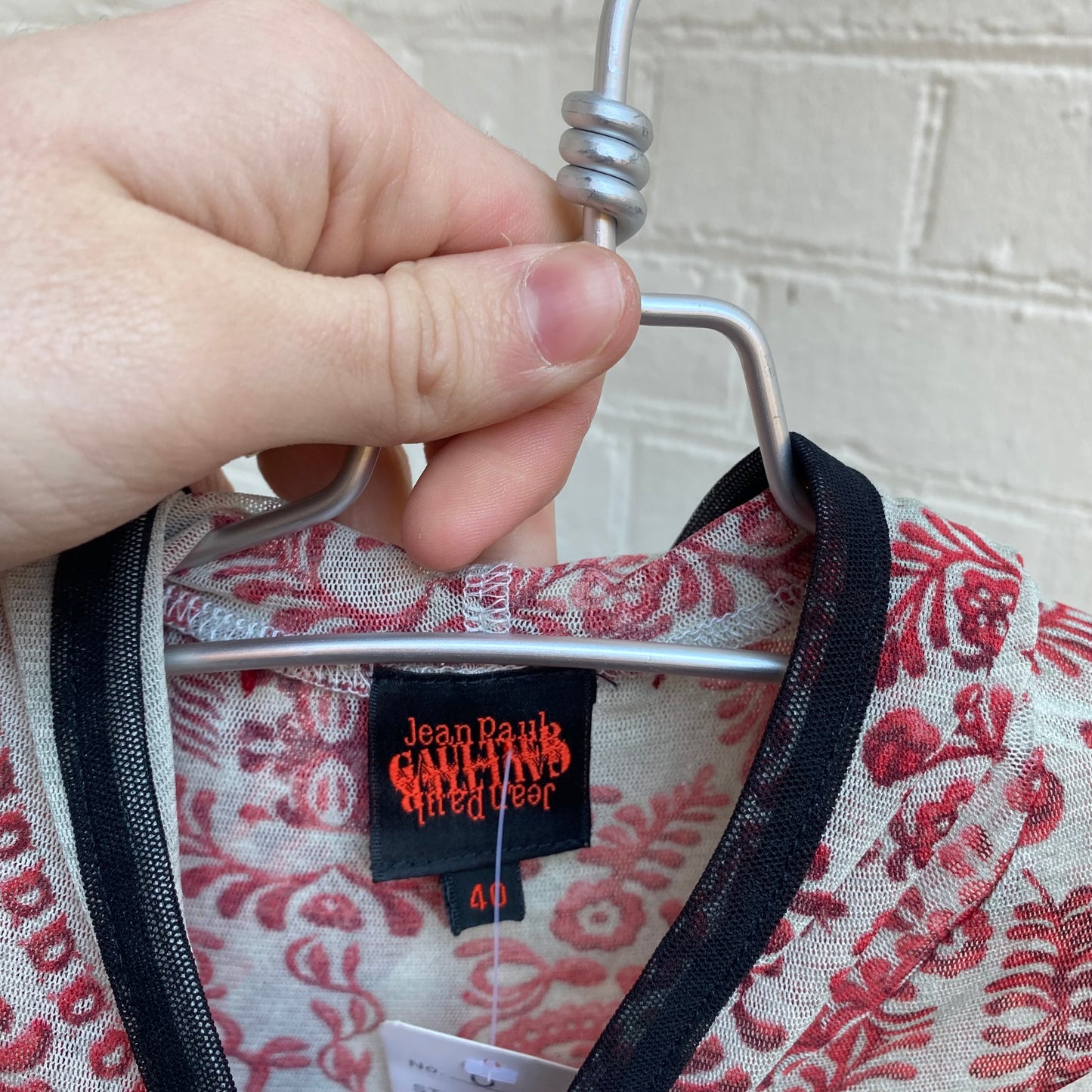 Jean Paul Gaultier 1990s Hooded Mesh Top