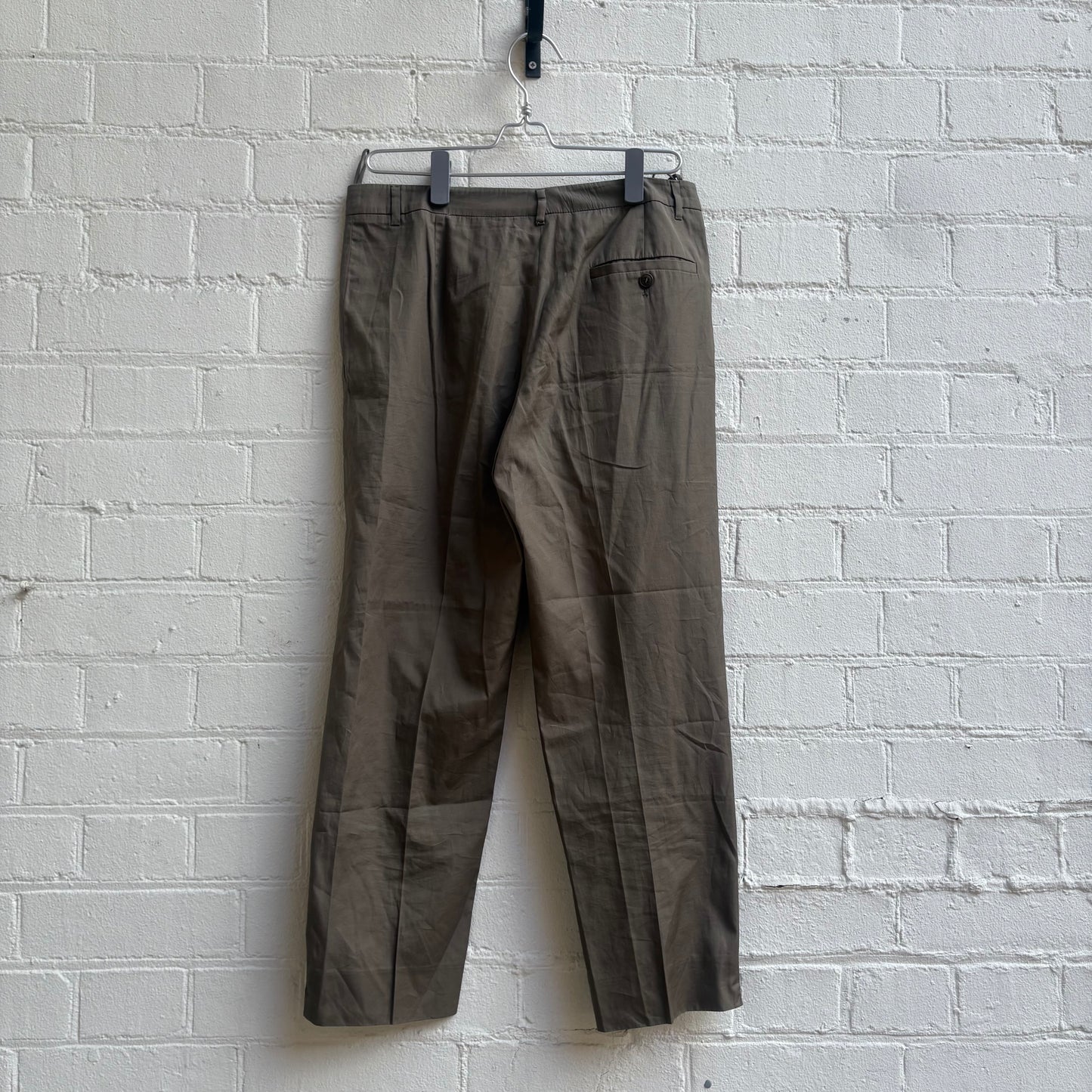 Miu Miu Late 1990s Beige Cotton Trouser
