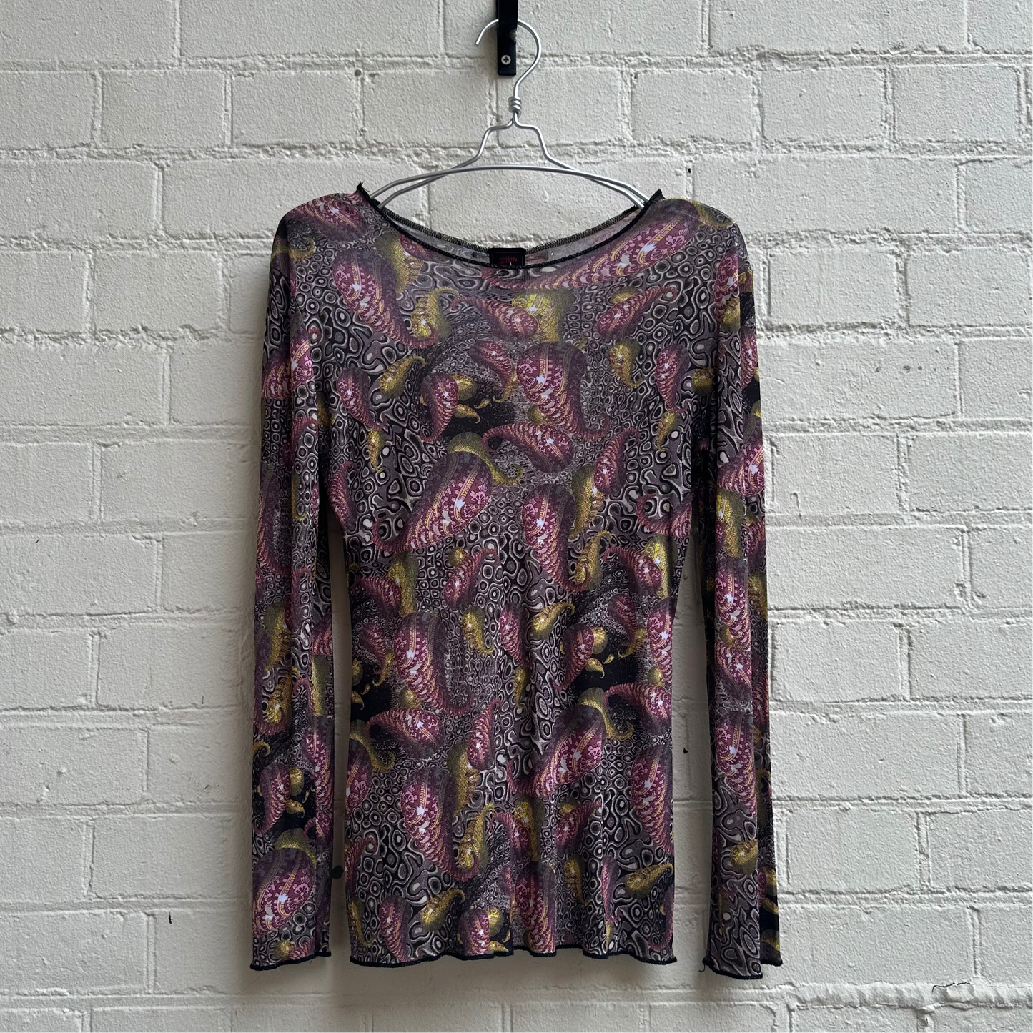 Jean Paul Gaultier fw1996 Psychedelic Mesh Top