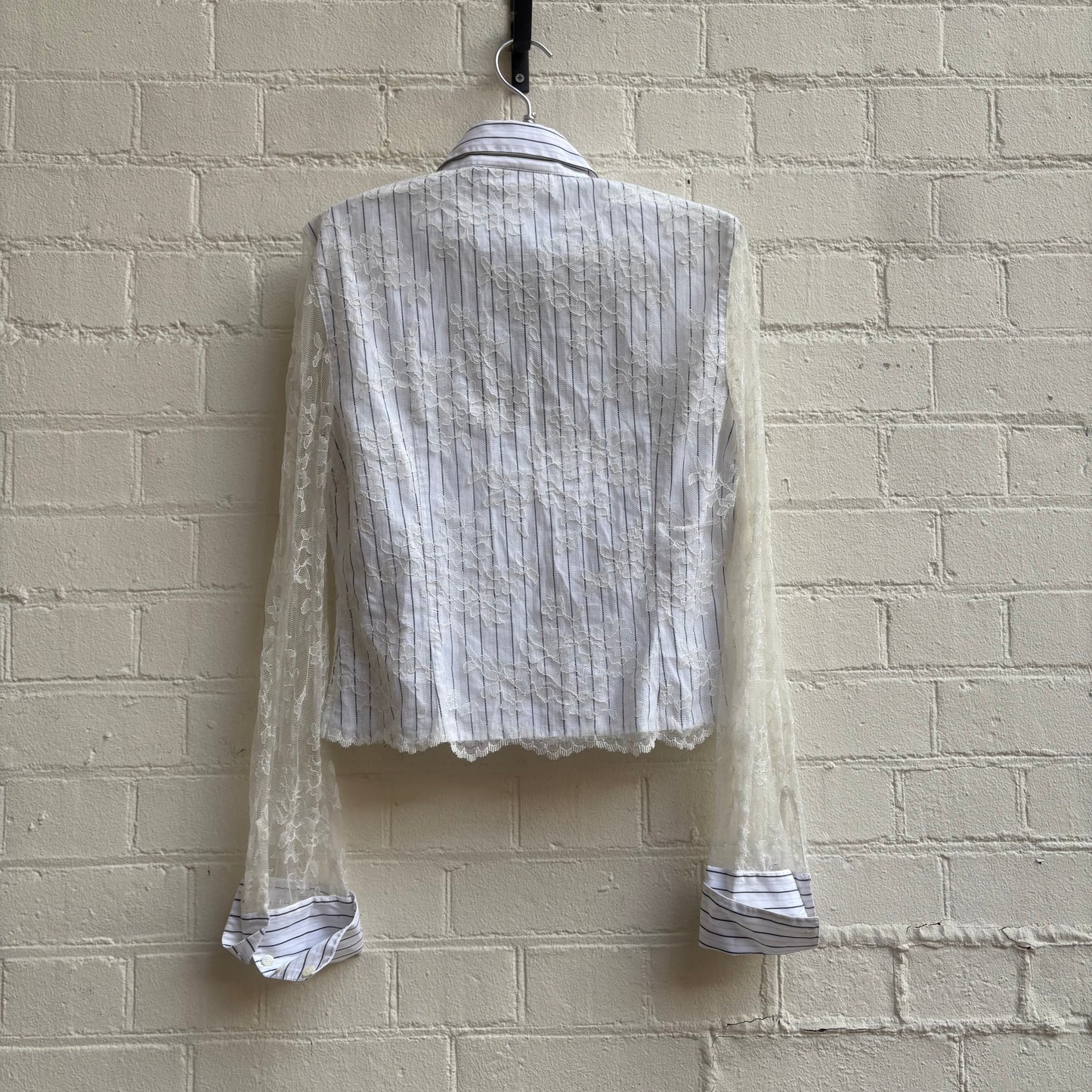 Sportmax Code Lace Pinstripe Blouse