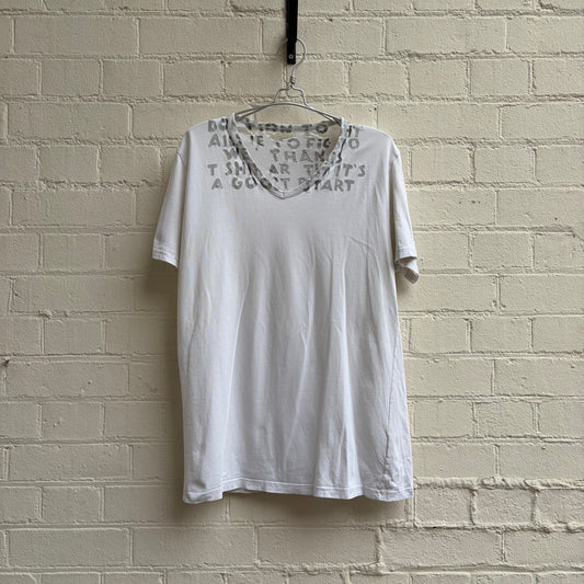 Maison Margiela 2000s AIDS awareness V-Neck T-Shirt