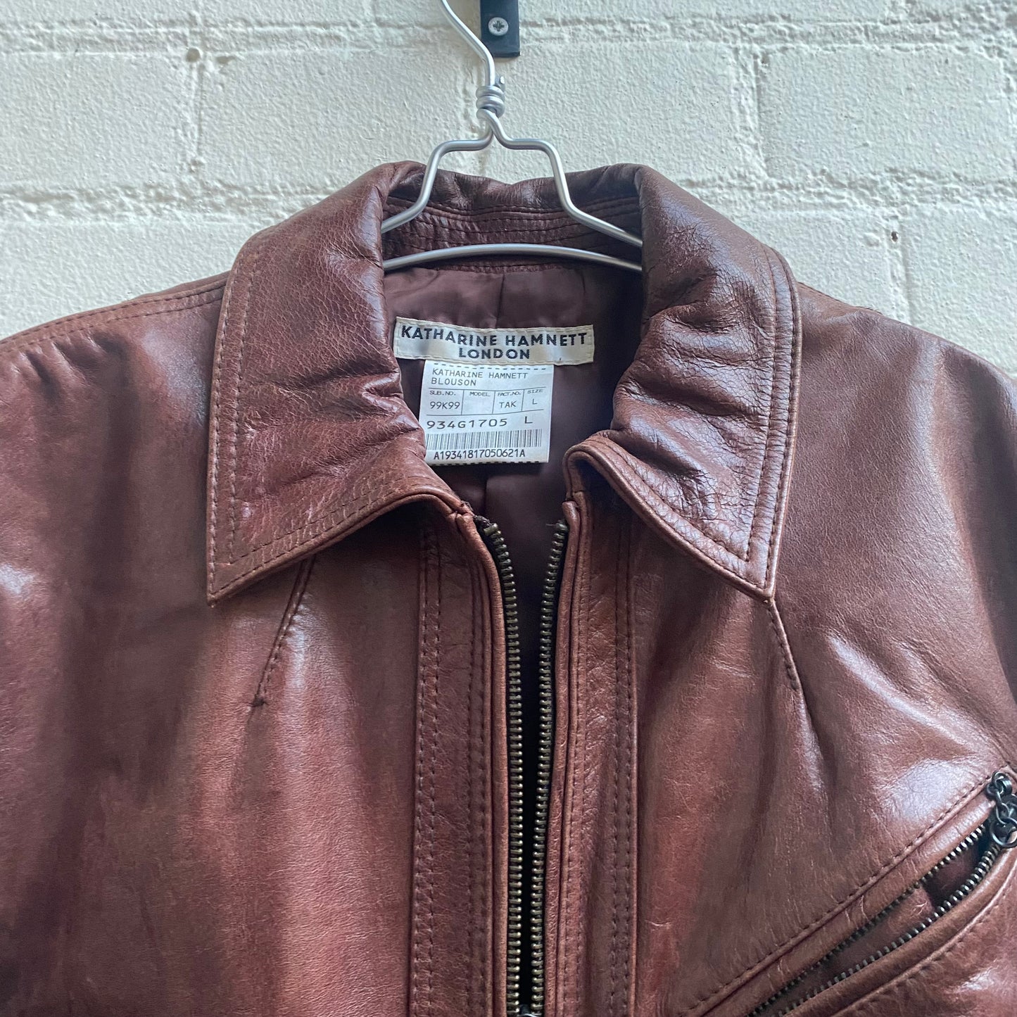 Katharine Hamnett Leather Biker Jacket