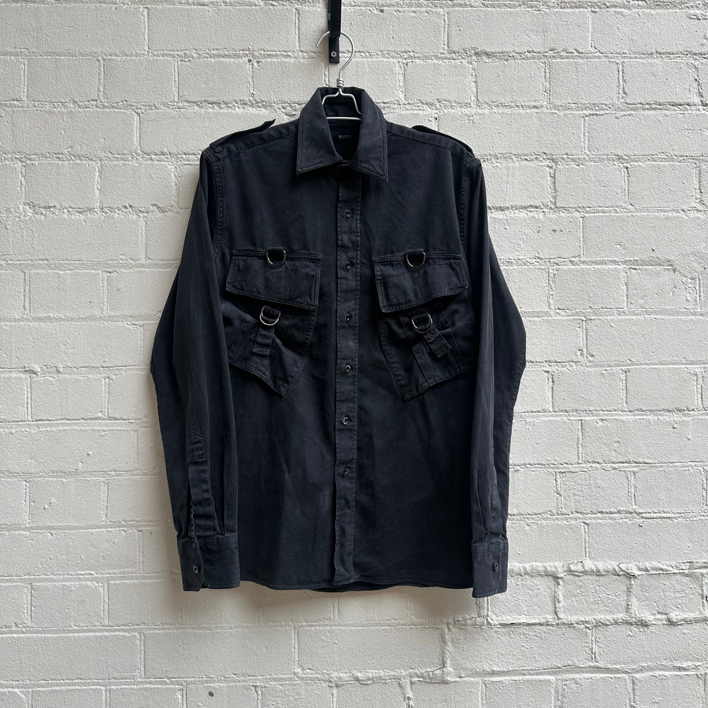 Gucci by Tom Ford ss2002 Military Pocket Shirt