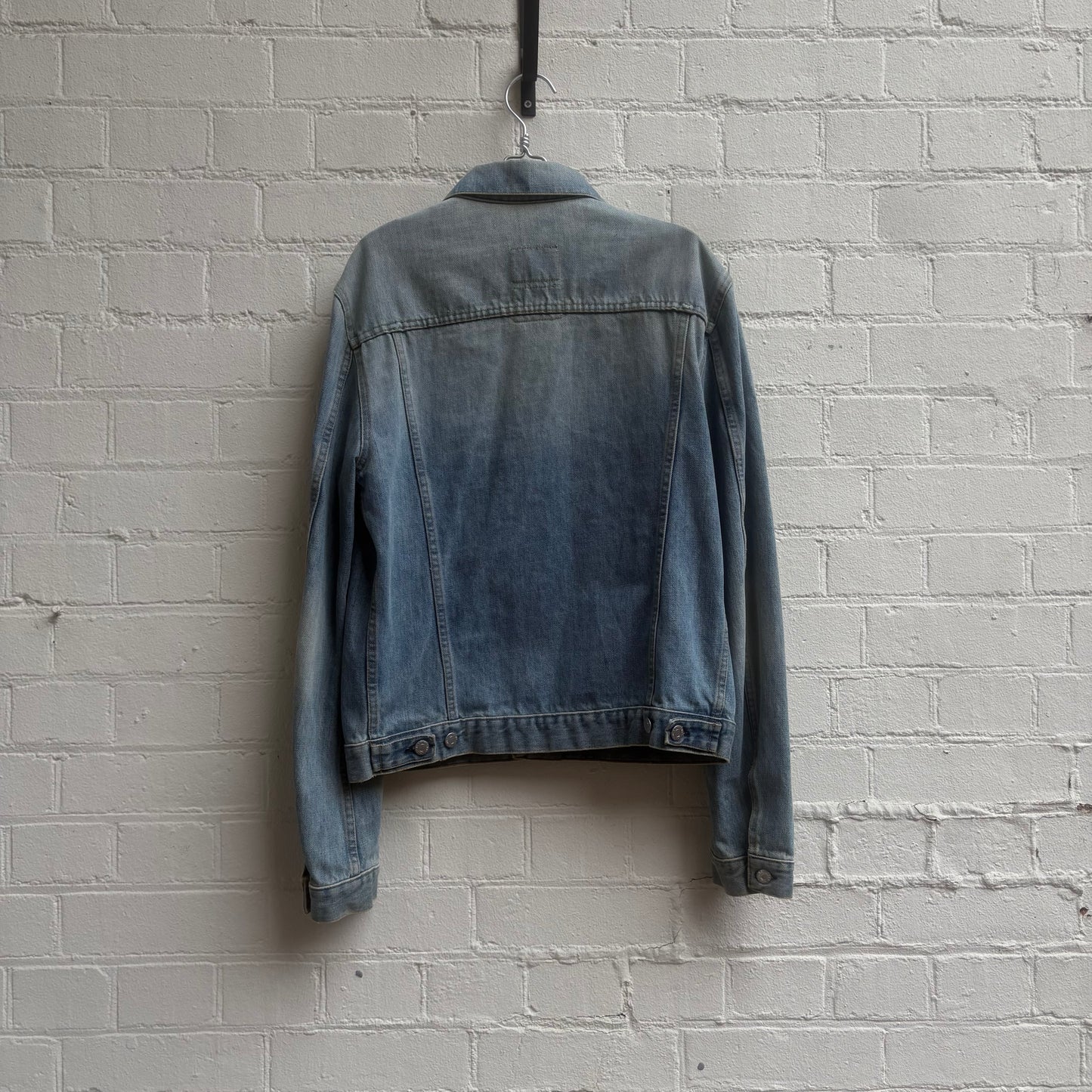 Helmut Lang aw2004 Vintage Sanded Broken Denim Trucker Jacket