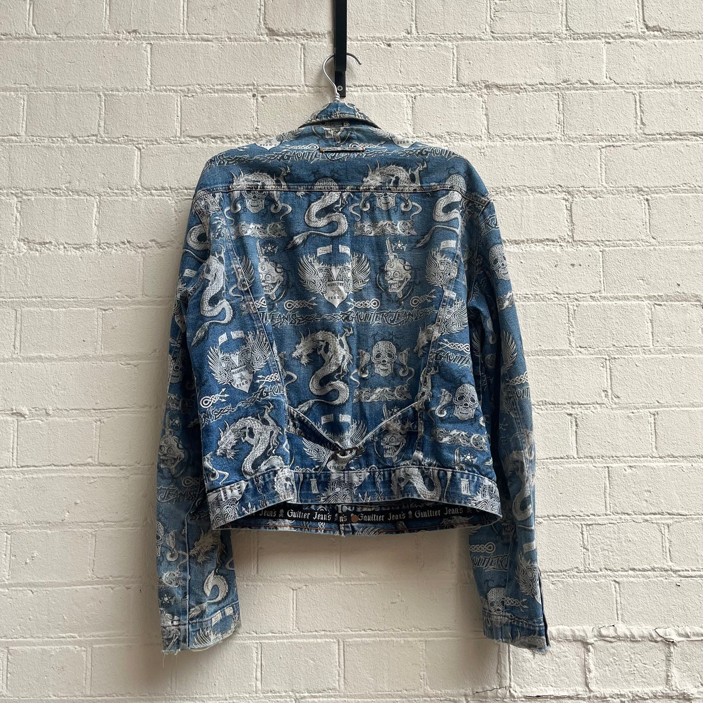 Gaultier Jeans 1990s “Tattoo” Denim Trucker Jacket