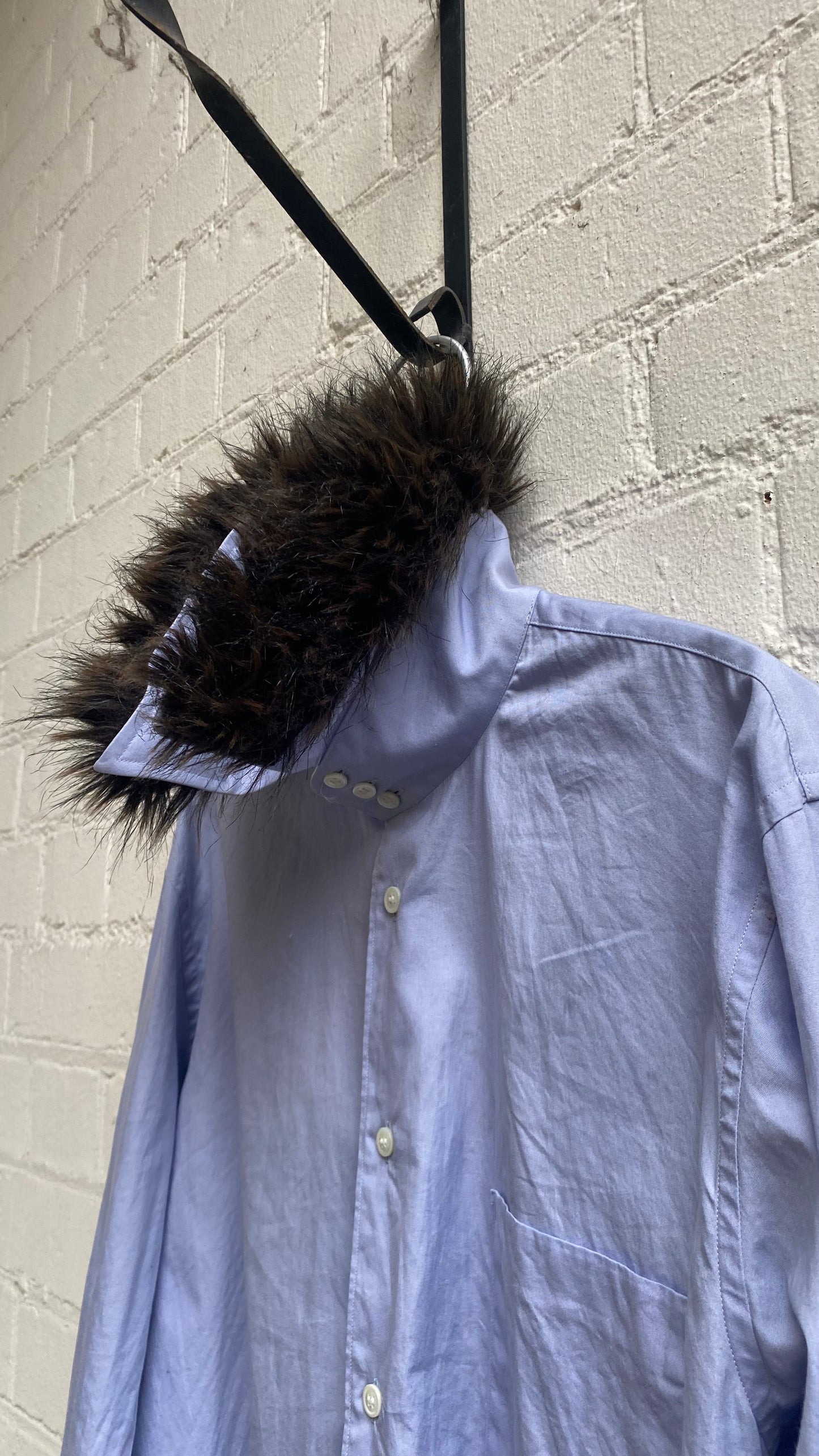 Comme Des Garçons Homme Plus AD2010 Fur Collar Shirt