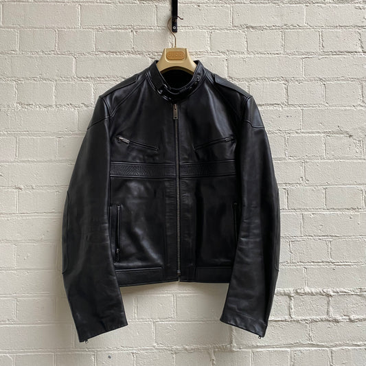 Gucci aw2004 Tom Ford Era Leather Cafe Racer Jacket