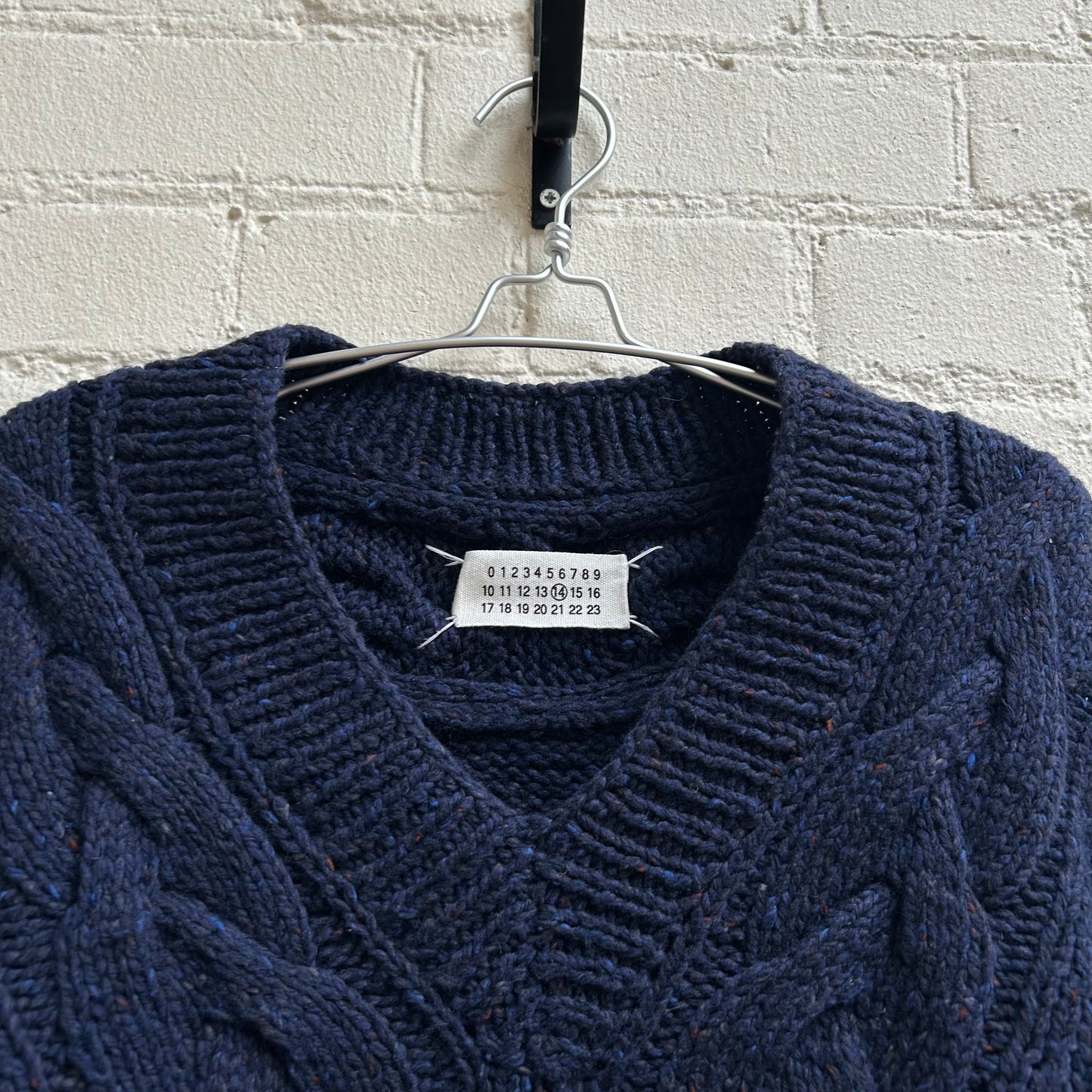 Maison Margiela aw2010 V-Neck Knitted Sweater