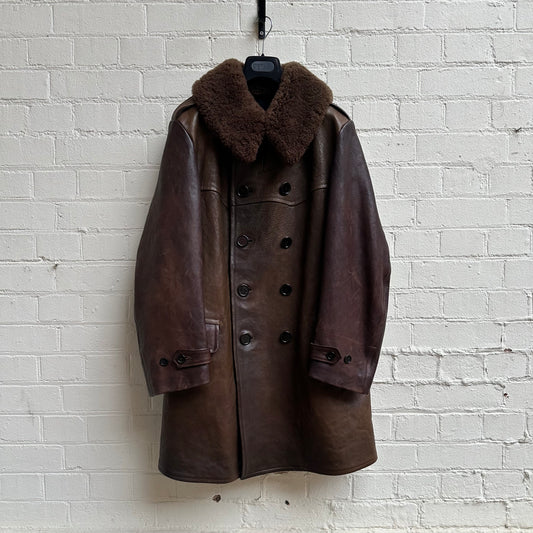 Alexander McQueen Sample Leather Coat