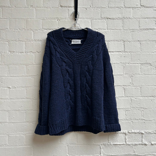 Maison Margiela aw2010 V-Neck Knitted Sweater
