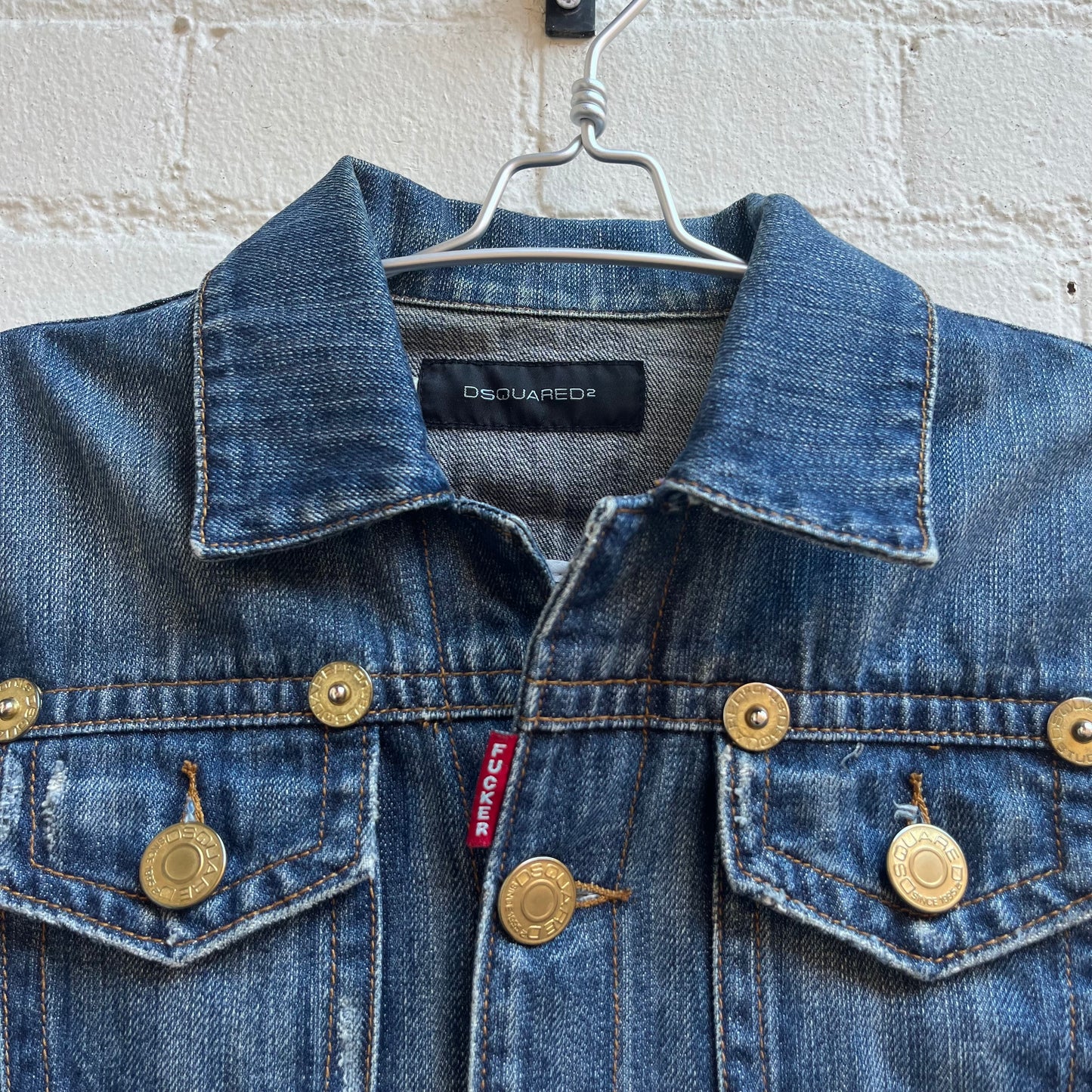 Dsquared2 aw2005 Denim Jacket w/ Applique Patch