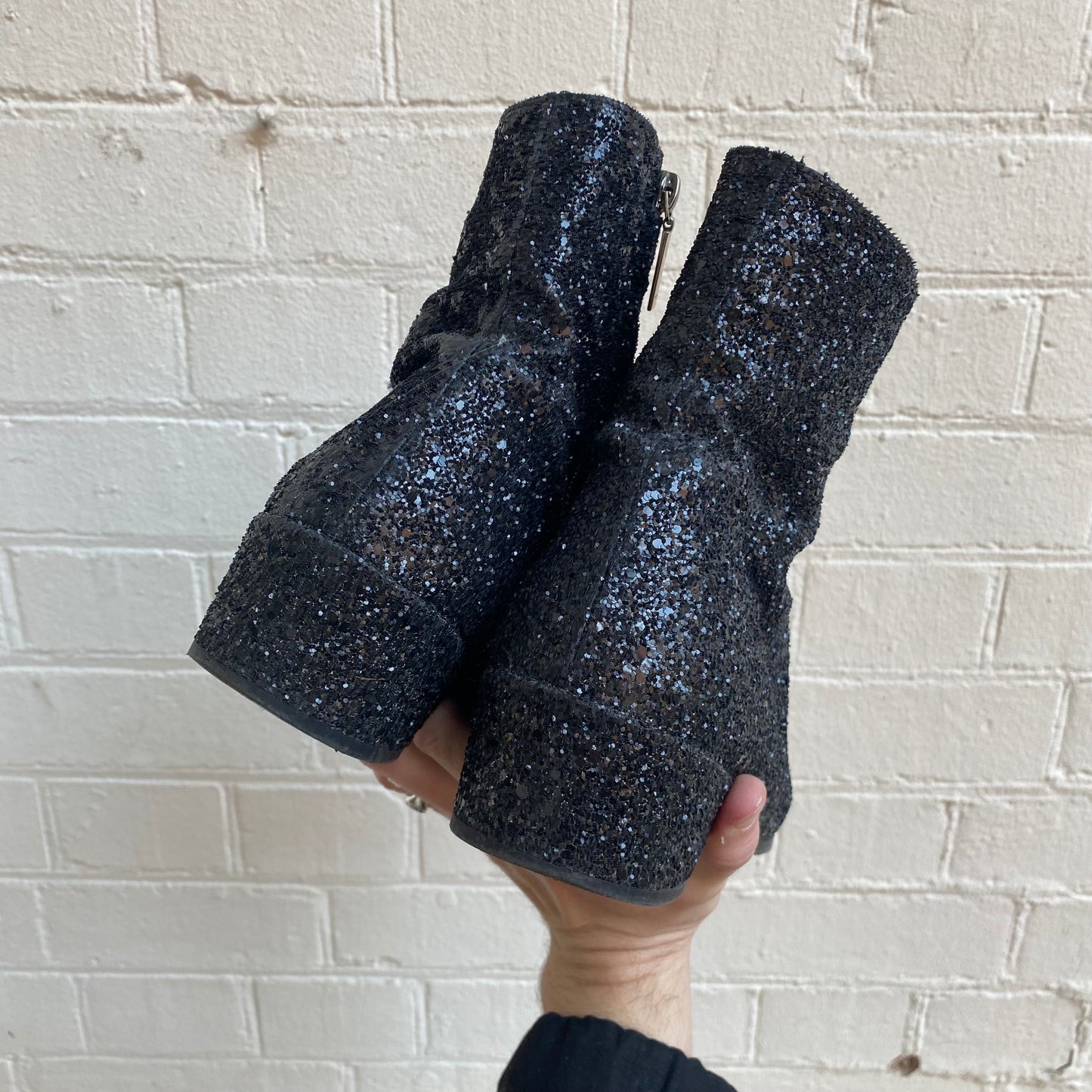 Saint Laurent Caleb 45 Glitter Boot