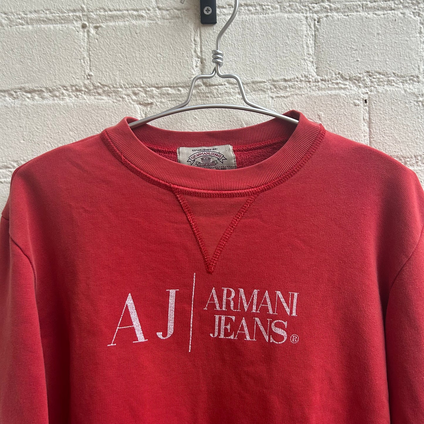 Armani Jeans 1990s Logo Crewneck Sweatshirt