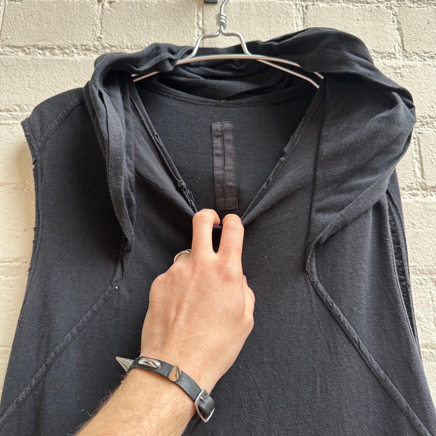 Rick Owens Sample Longline Hooded Sleeveless Top
