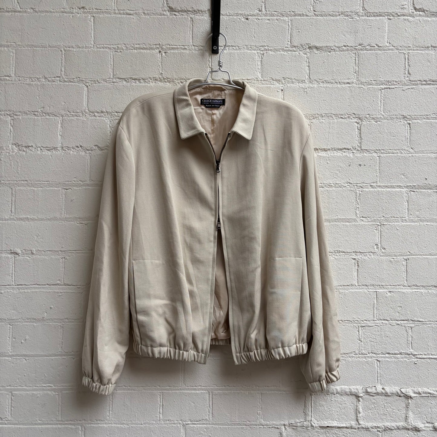Giorgio Armani 1980s Double Zip Blouson Jacket