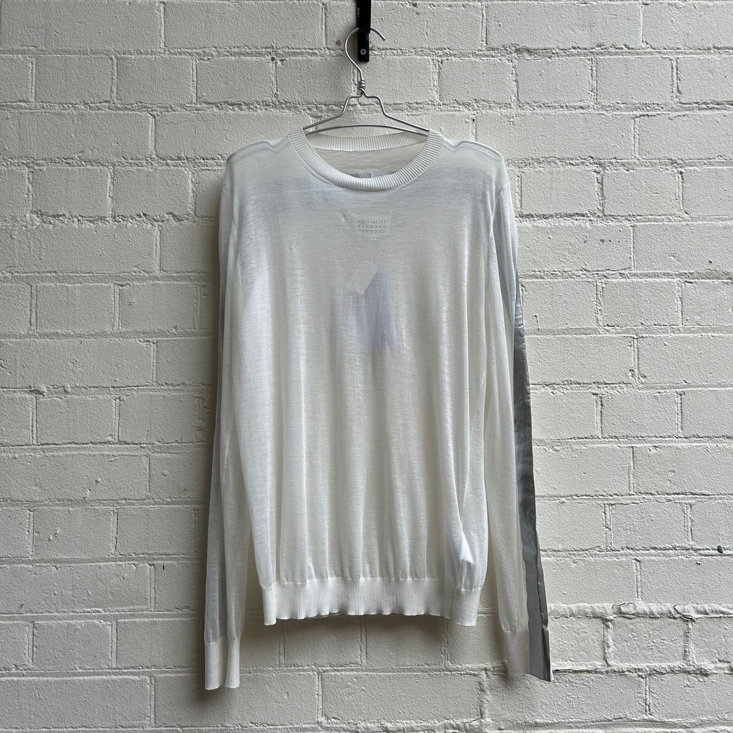 Maison Margiela Artisanal Silver Tape Knit