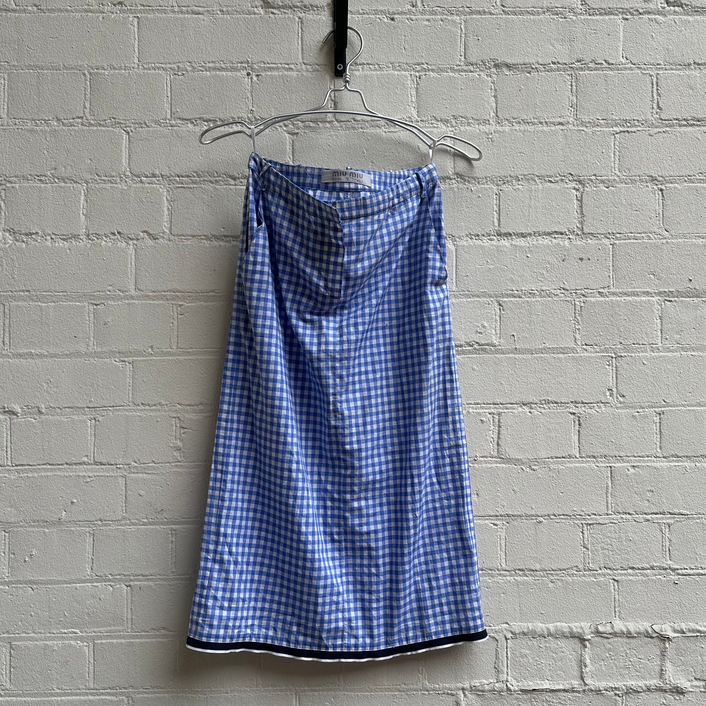 Miu Miu ss2000 Gingham Skirt