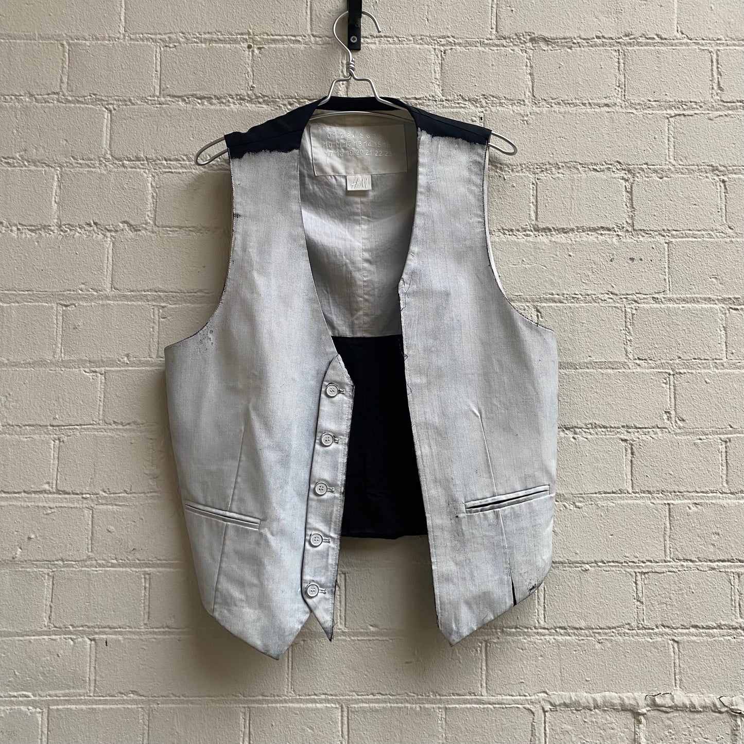 Maison Margiela x H&M aw2012 Painted Waistcoat