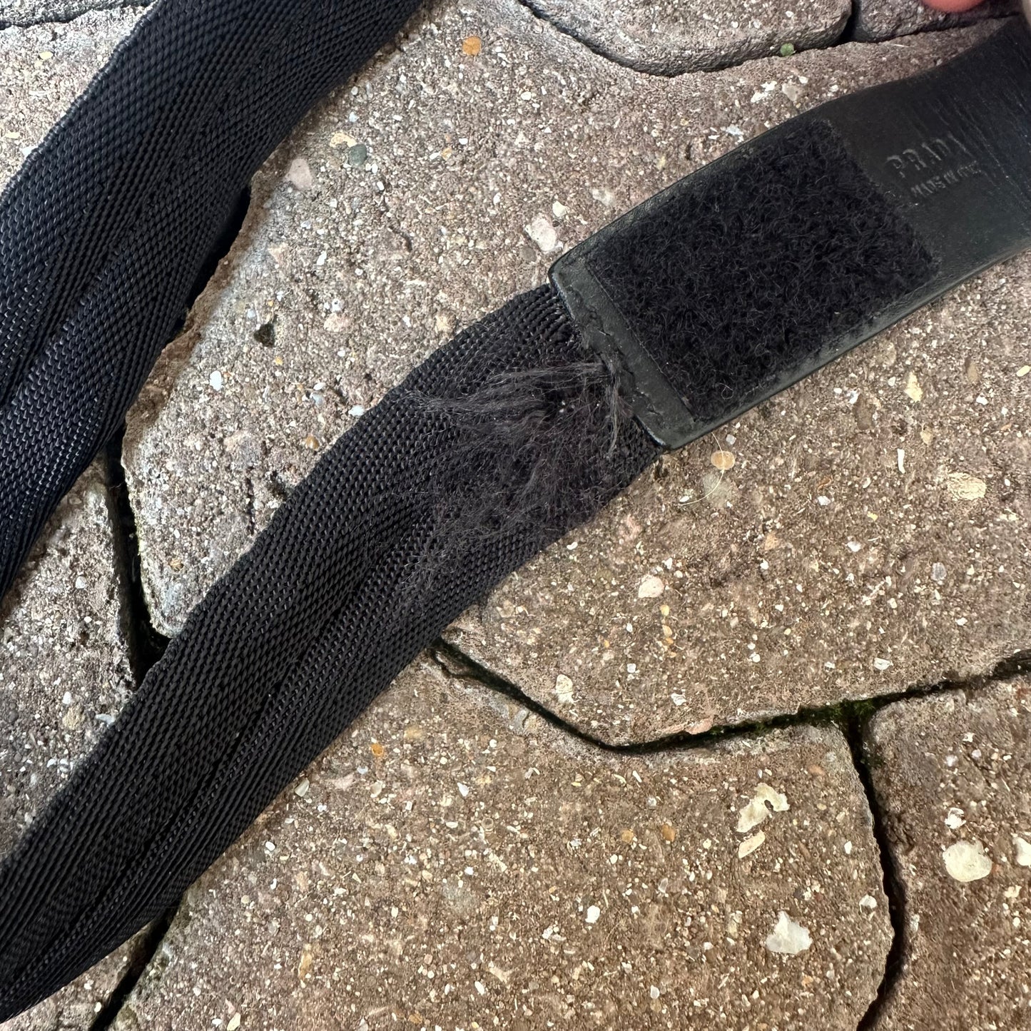 Prada fw1999 Velcro Buckle Belt