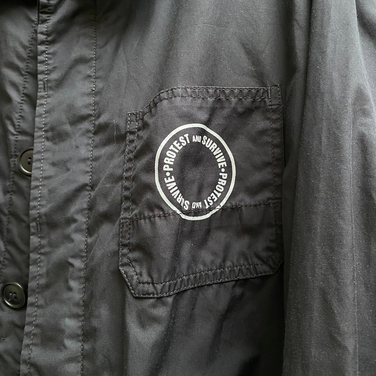 Katharine Hamnett London "Protest and Survive" Utility Jacket