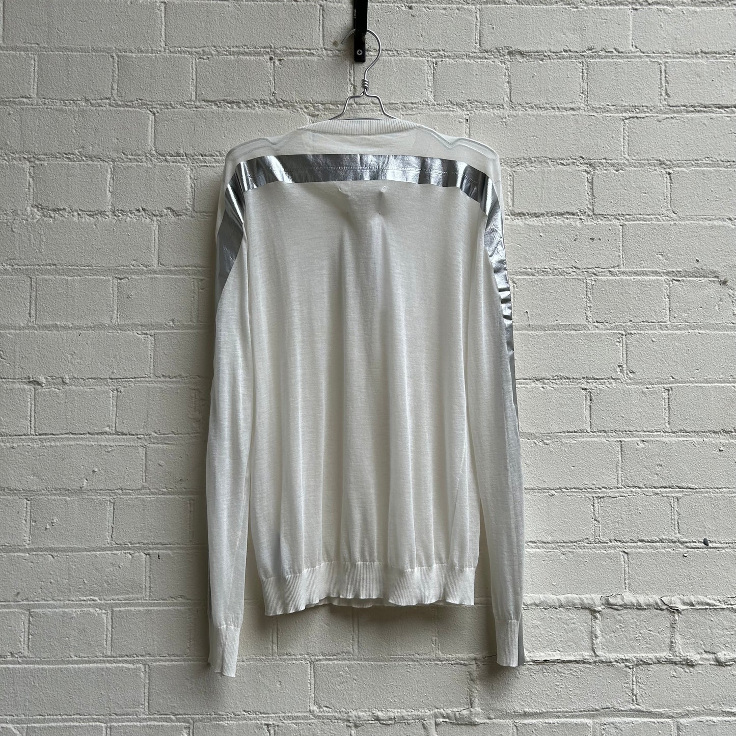 Maison Margiela Artisanal Silver Tape Knit