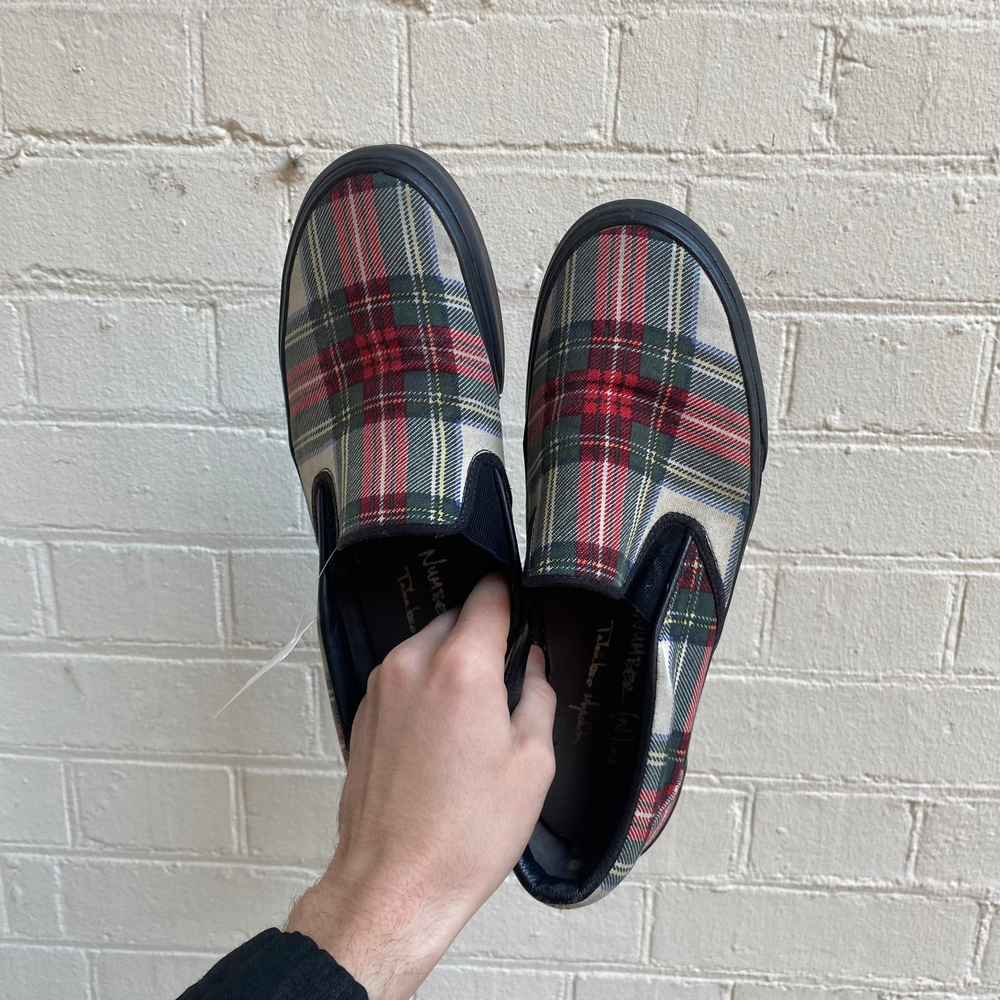 Number (N)ine Tartan Slip On Sneaker