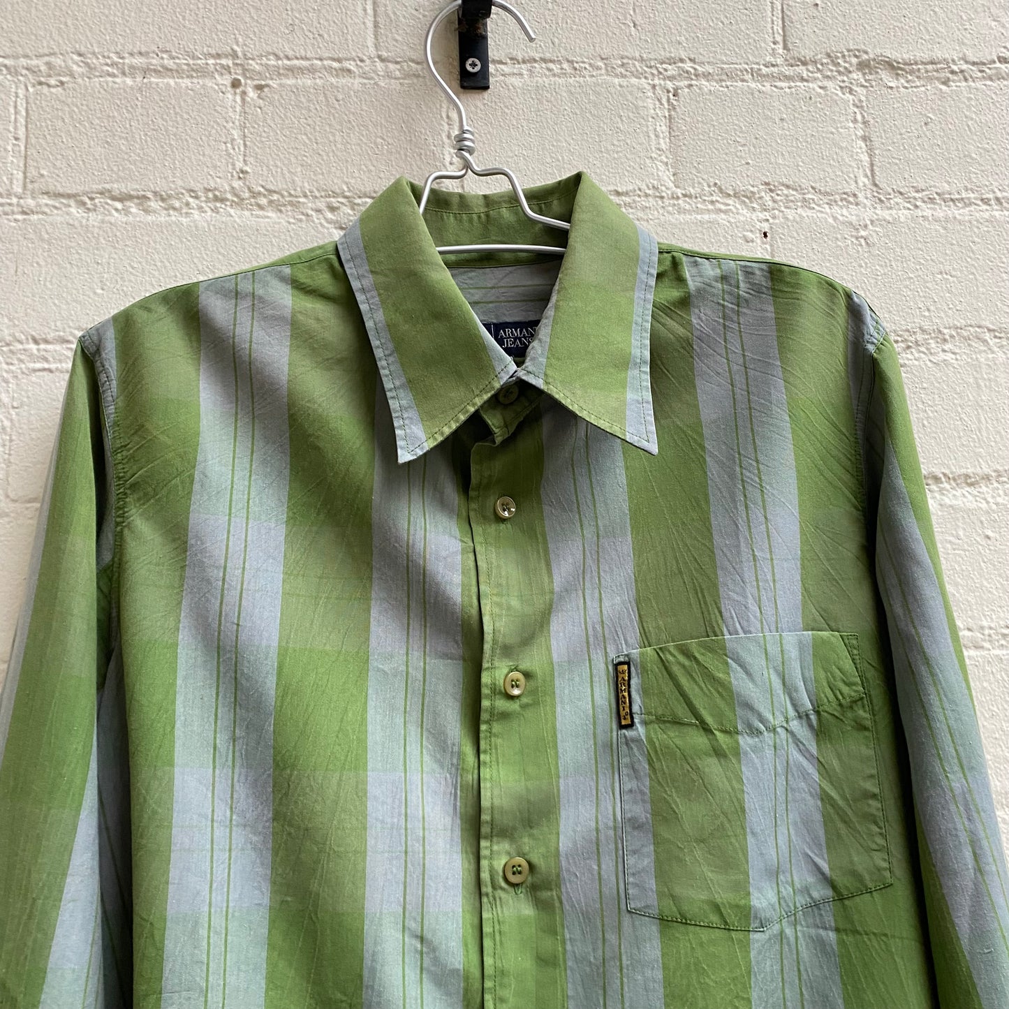 Armani Jeans 2000s Patterned Pocket Shirt