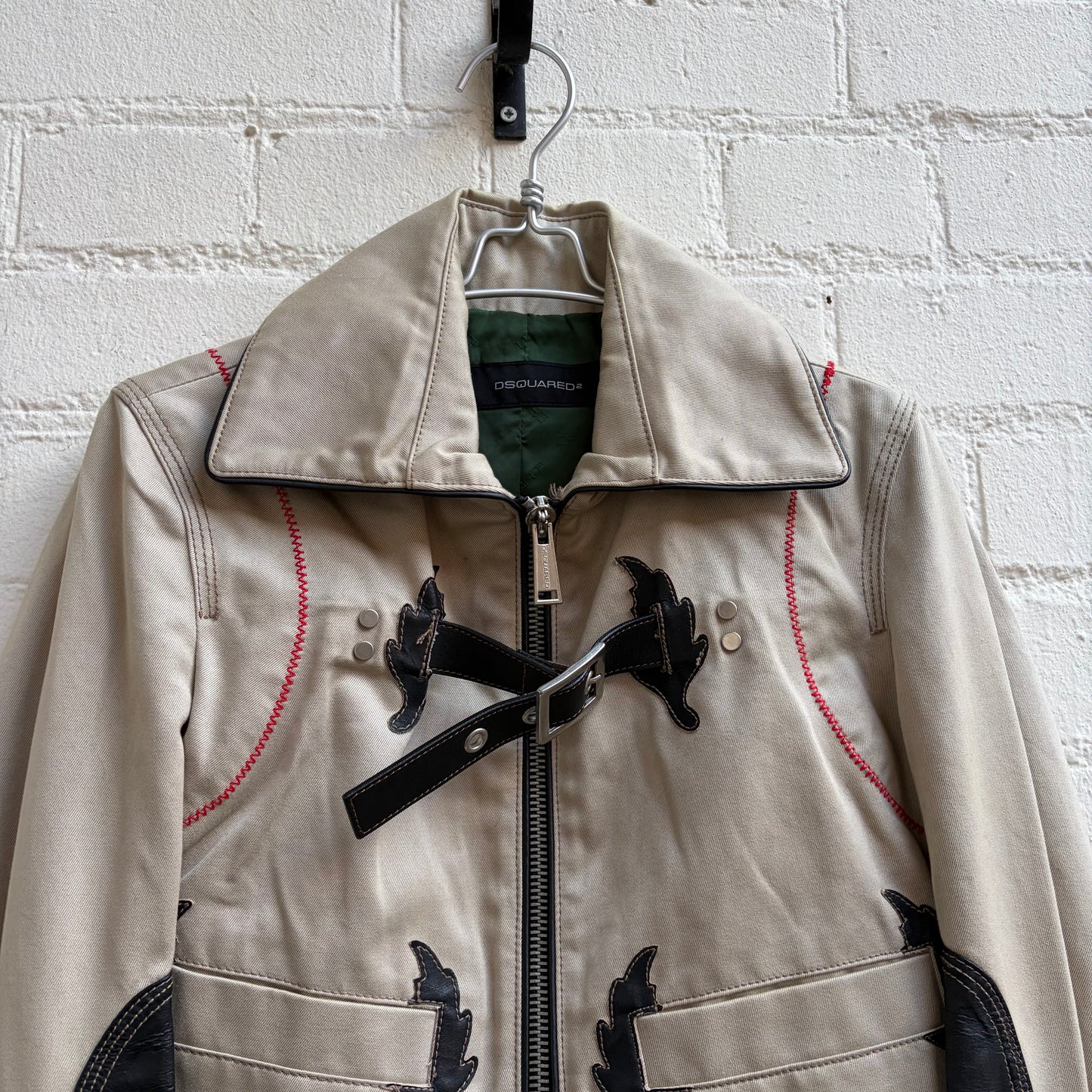 Dsquared2 Western Cropped Buckle Jacket