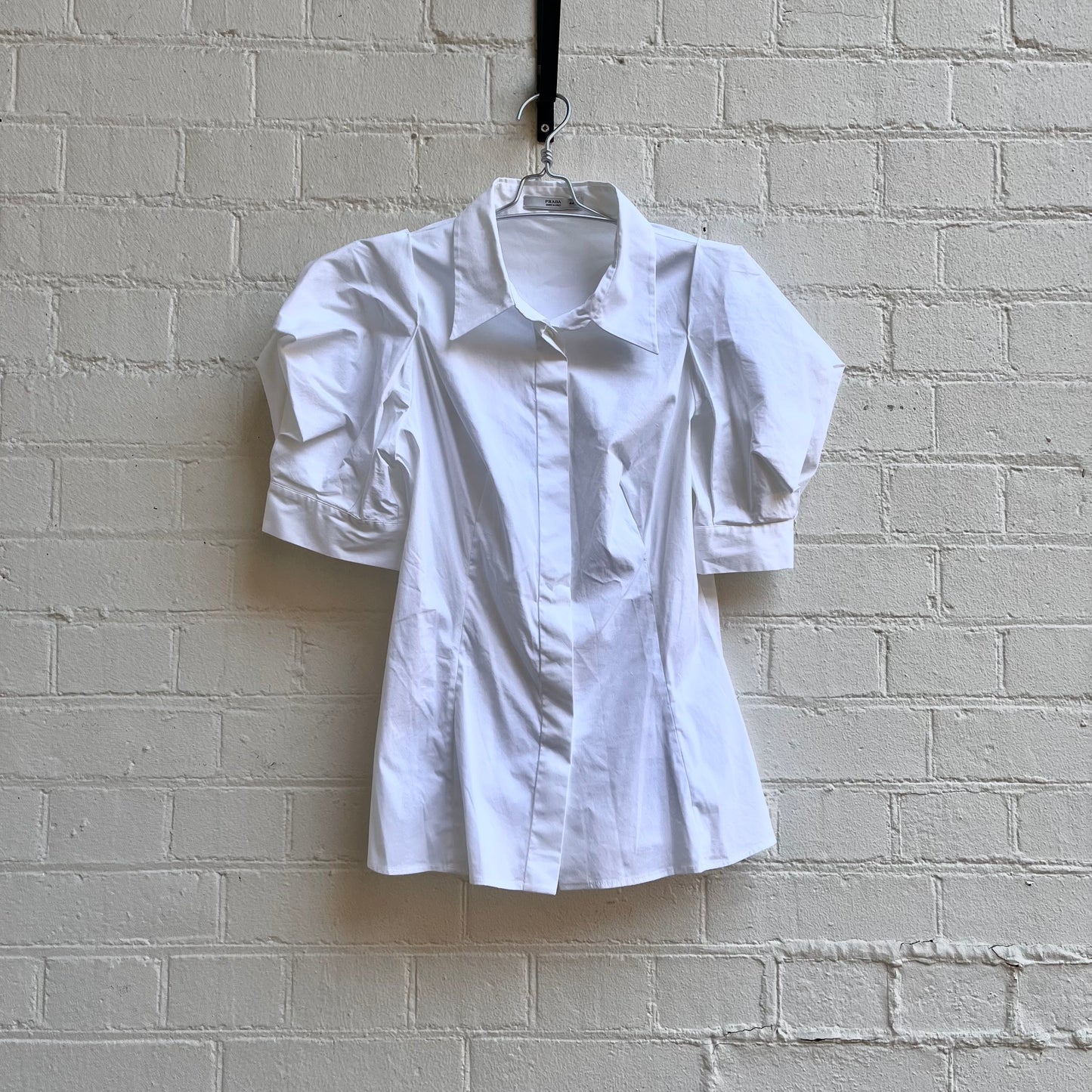 Prada Structured Elbow Blouse