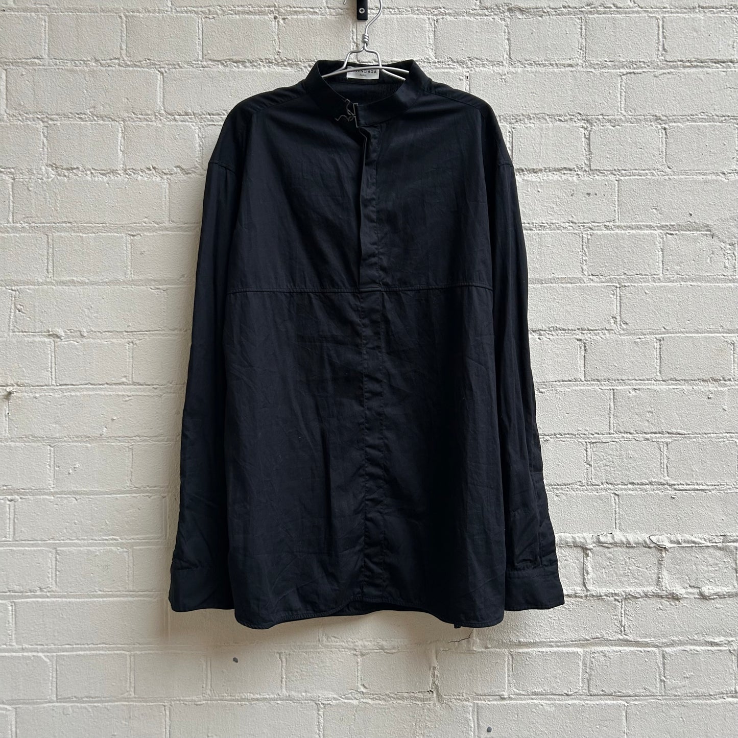 Balenciaga by Alexander Wang 2014 Buckled Half Button Shirt