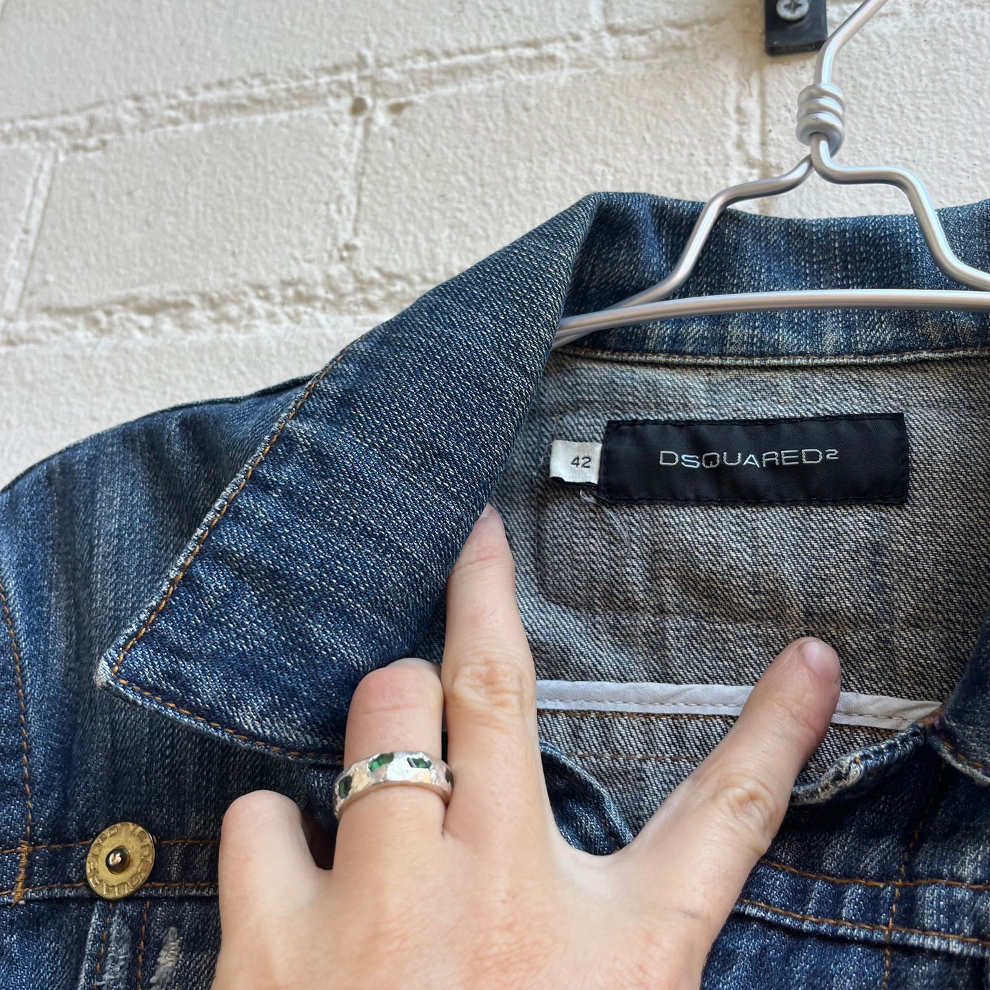 Dsquared2 aw2005 Denim Jacket w/ Applique Patch