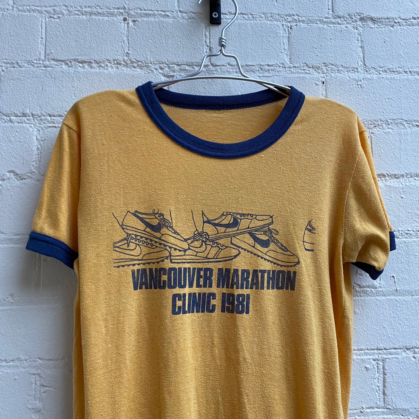 Vintage Nike 1981 Vancouver Marathon Ringer T-Shirt