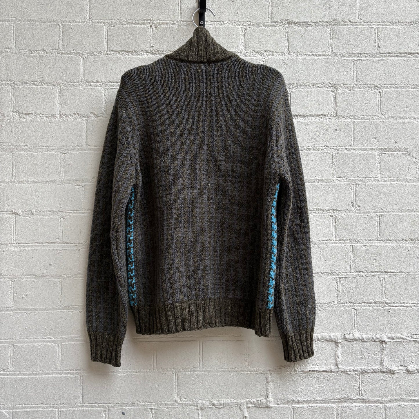 Dries Van Noten Houndstooth Zip Up Knit