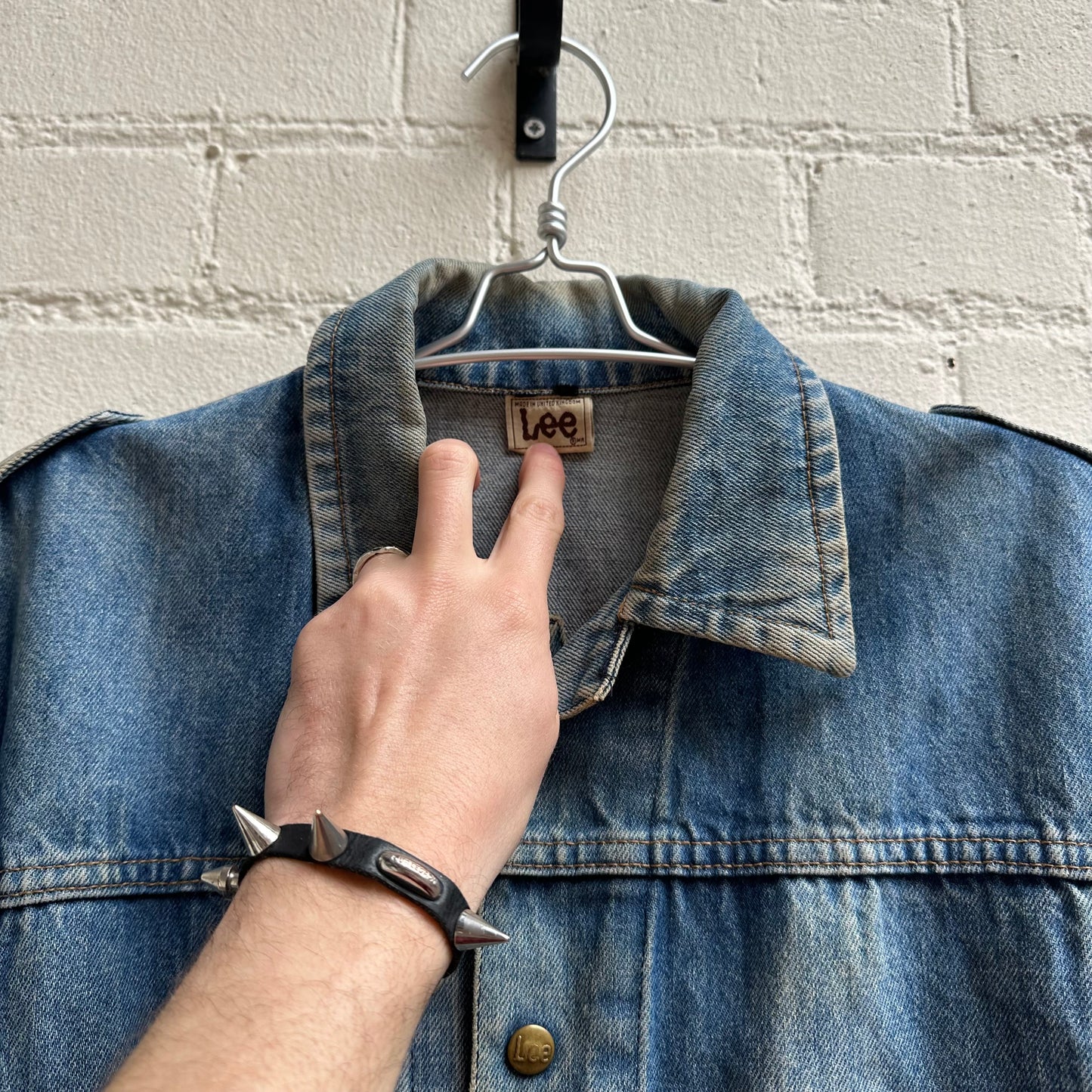 Vintage 1970s Lee Belted Detail Denim Jacket