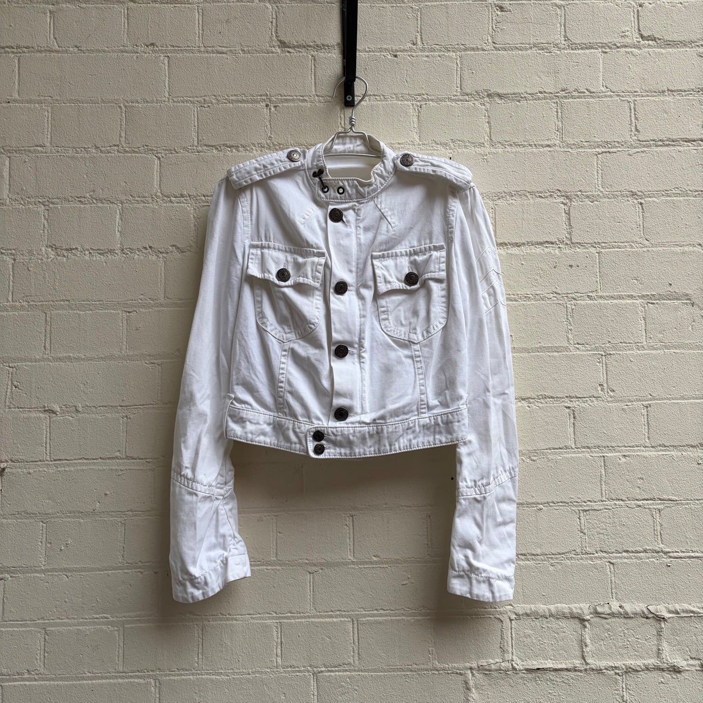 Dsquared2 Hook Closure Military Denim Jacket