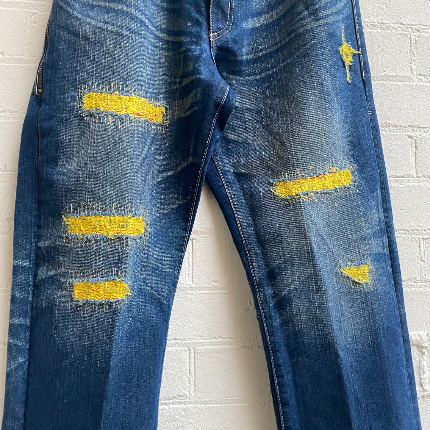 Levi’s Fenom x Clot x Fragment Kazuki Yellow Selvedge Denim 505 Jeans