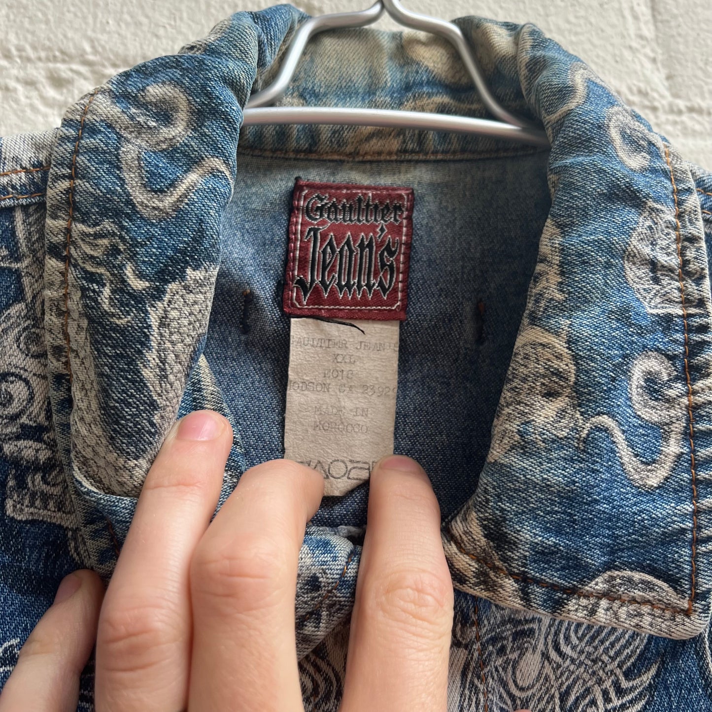 Gaultier Jeans 1990s “Tattoo” Denim Trucker Jacket