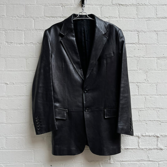 Gucci by Tom Ford Leather Blazer Jacket