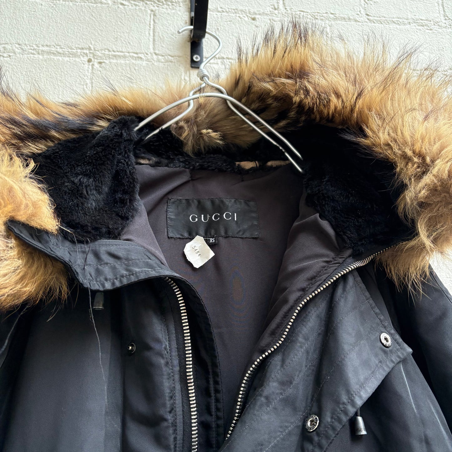 Gucci aw1998 Tom Ford era Fur Trim Hooded Parka Coat