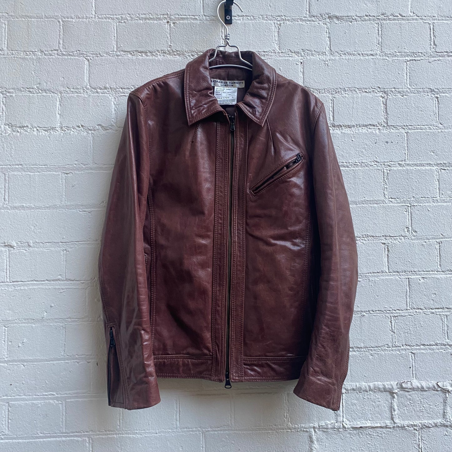 Katharine Hamnett Leather Biker Jacket