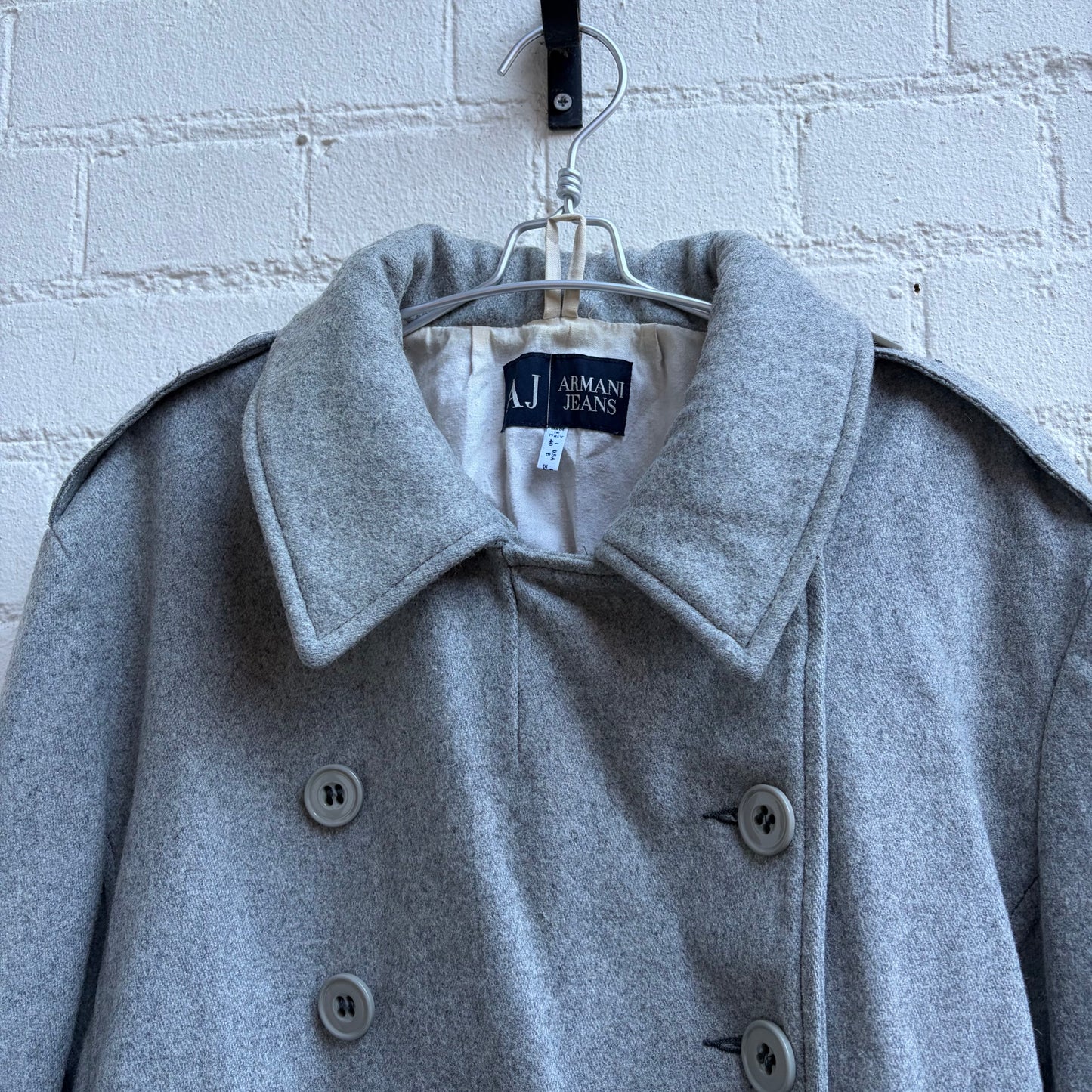 Armani Jeans Double Breasted Peacoat