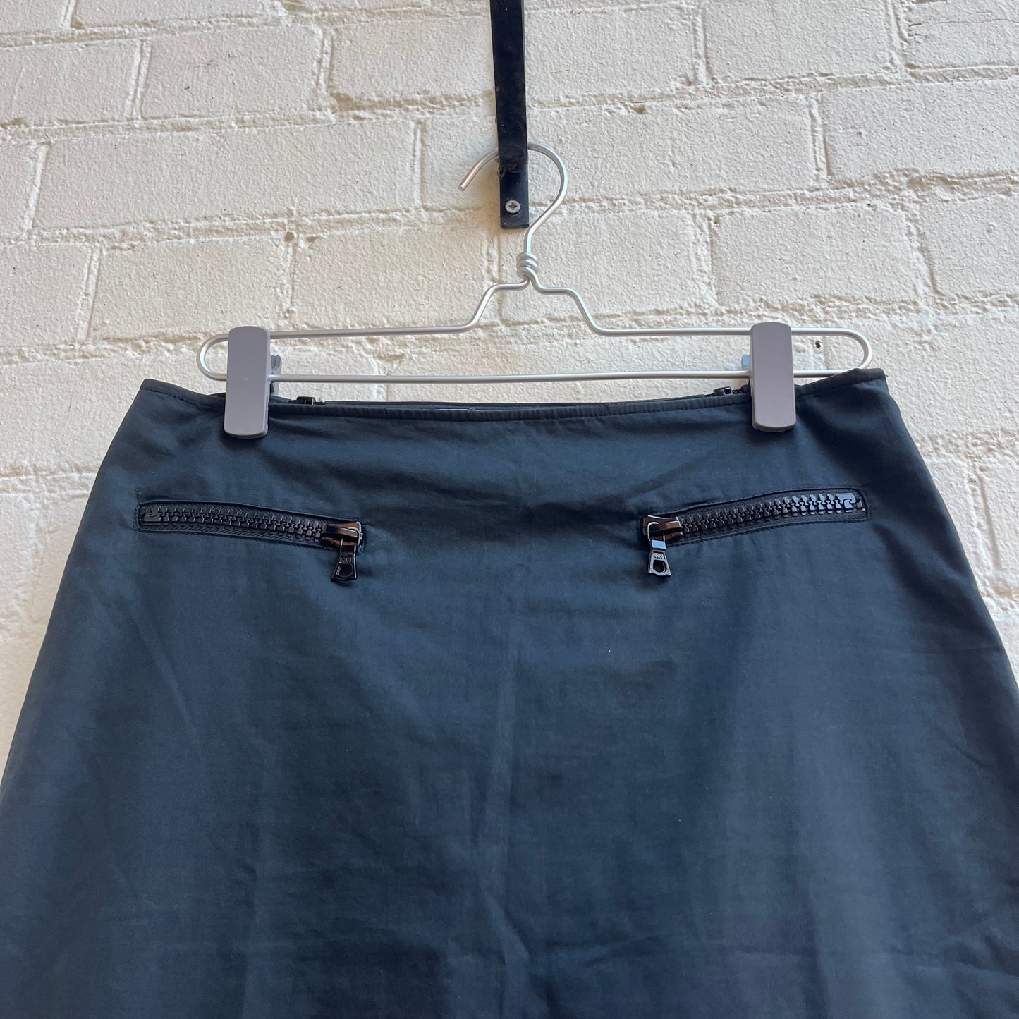 Miu Miu 1990s Utility Zip Skirt